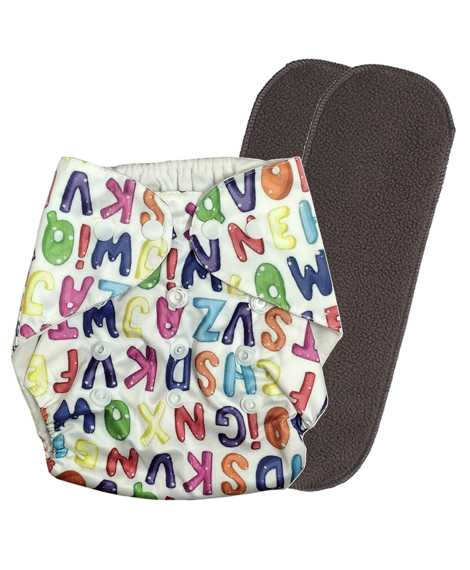 DOMENICO Washable Baby Diaper Premium Cloth Diaper Reusable, Adjustable Size, Waterproof, Pocket Cloth Diaper Nappie (1 Diaper and 2 Insert Pad)-picture-37