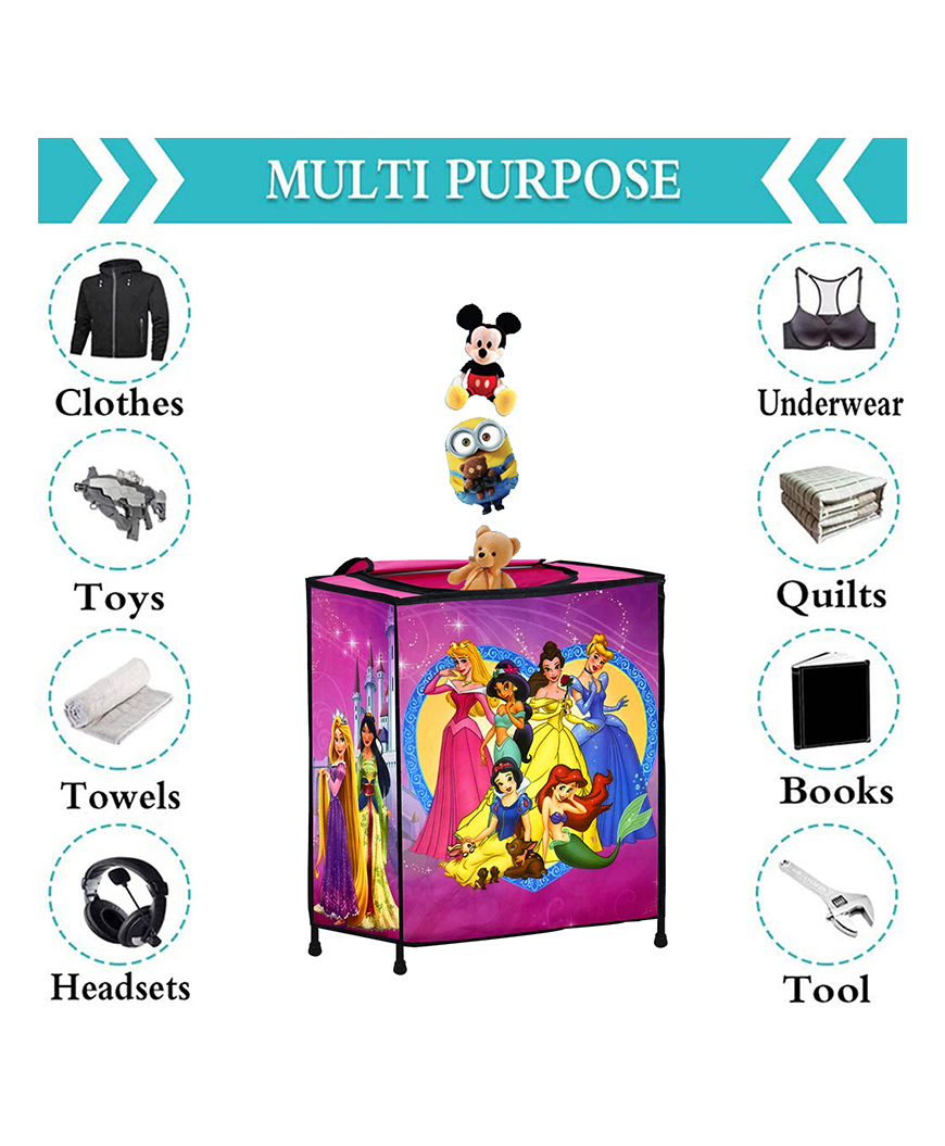 Urban Choice Metal Frame with Fabric Princess Cover Laundry Bag - Durable and Spacious Storage Solution-picture-27