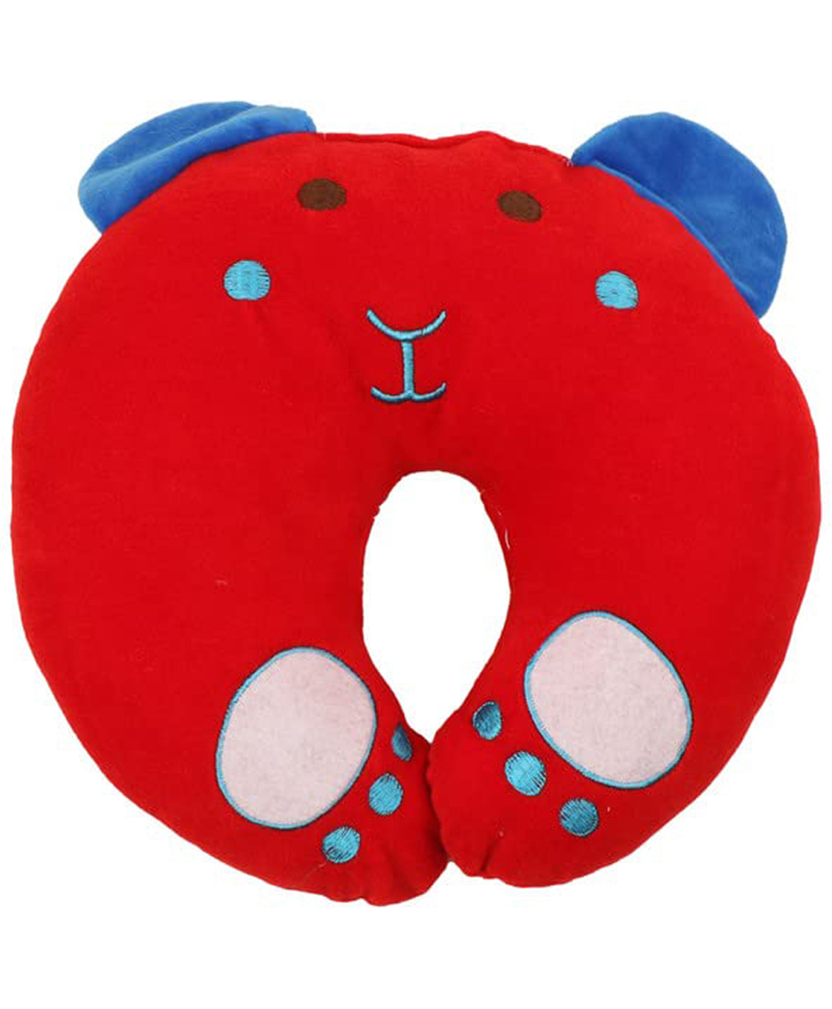 Domenico Baby Soft Neck Support Pillow for Head Shaping Shape Supporter Rat Face Pillow - Red-picture-22