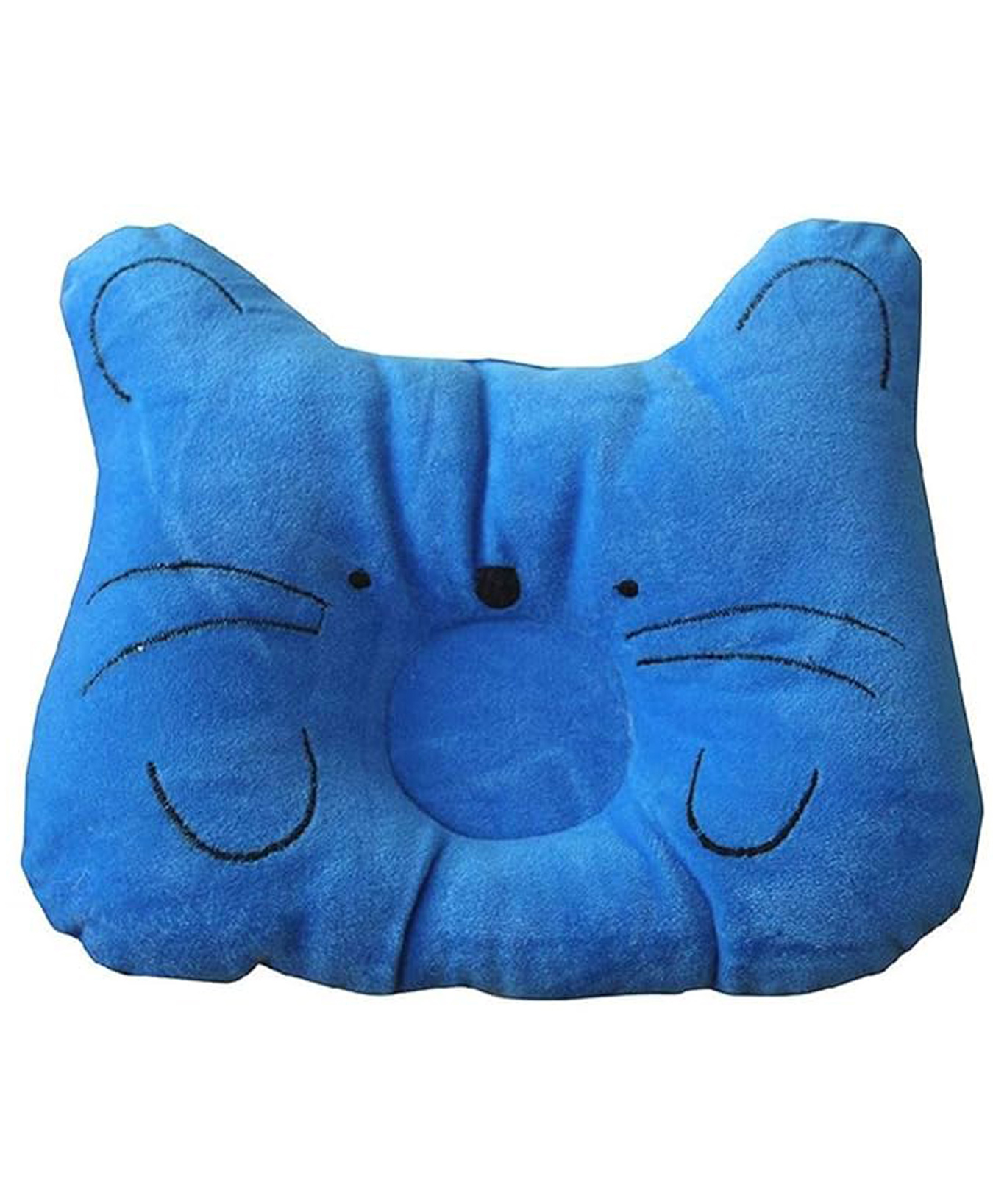 Domenico Baby Soft Neck Support Pillow for Head Shaping Shape Supporter Cat Face Pillow - Blue-picture-19