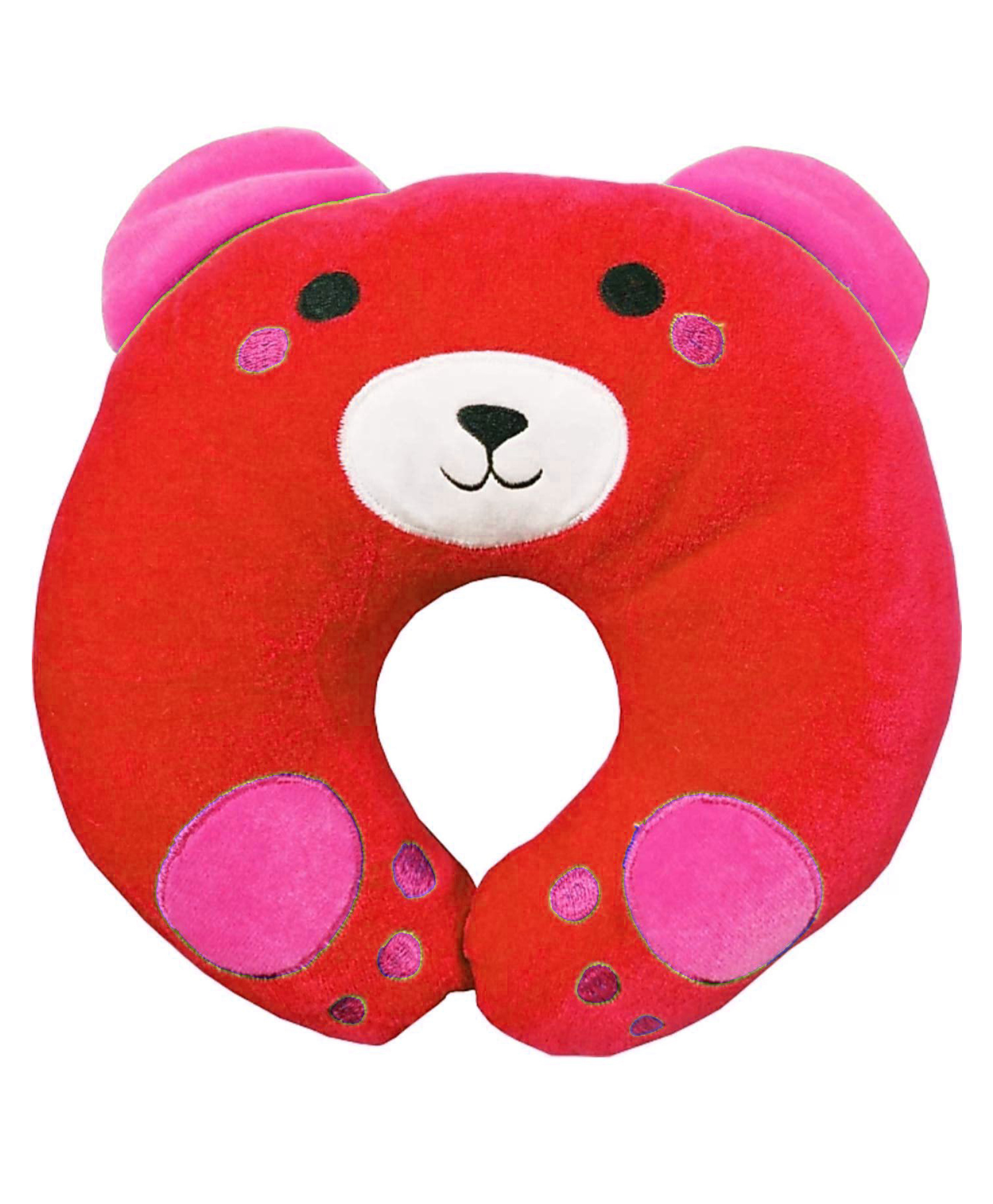 Domenico Baby Soft Neck Support Pillow for Head Shaping Shape Supporter Dog Face Pillow - Red-picture-13