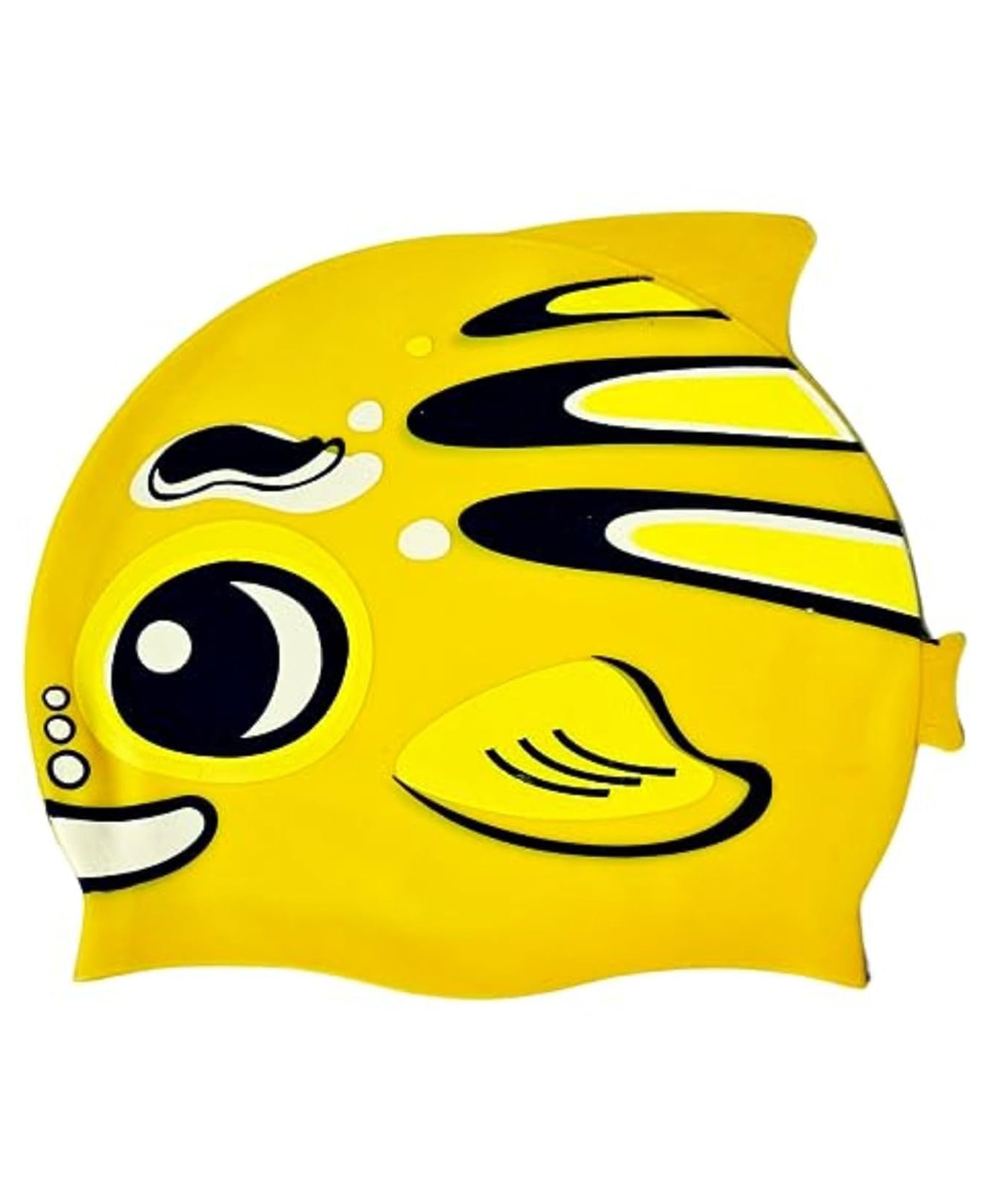 UDKI Fish Design Swimming Cap (Yellow) for Kids - 08-image-39