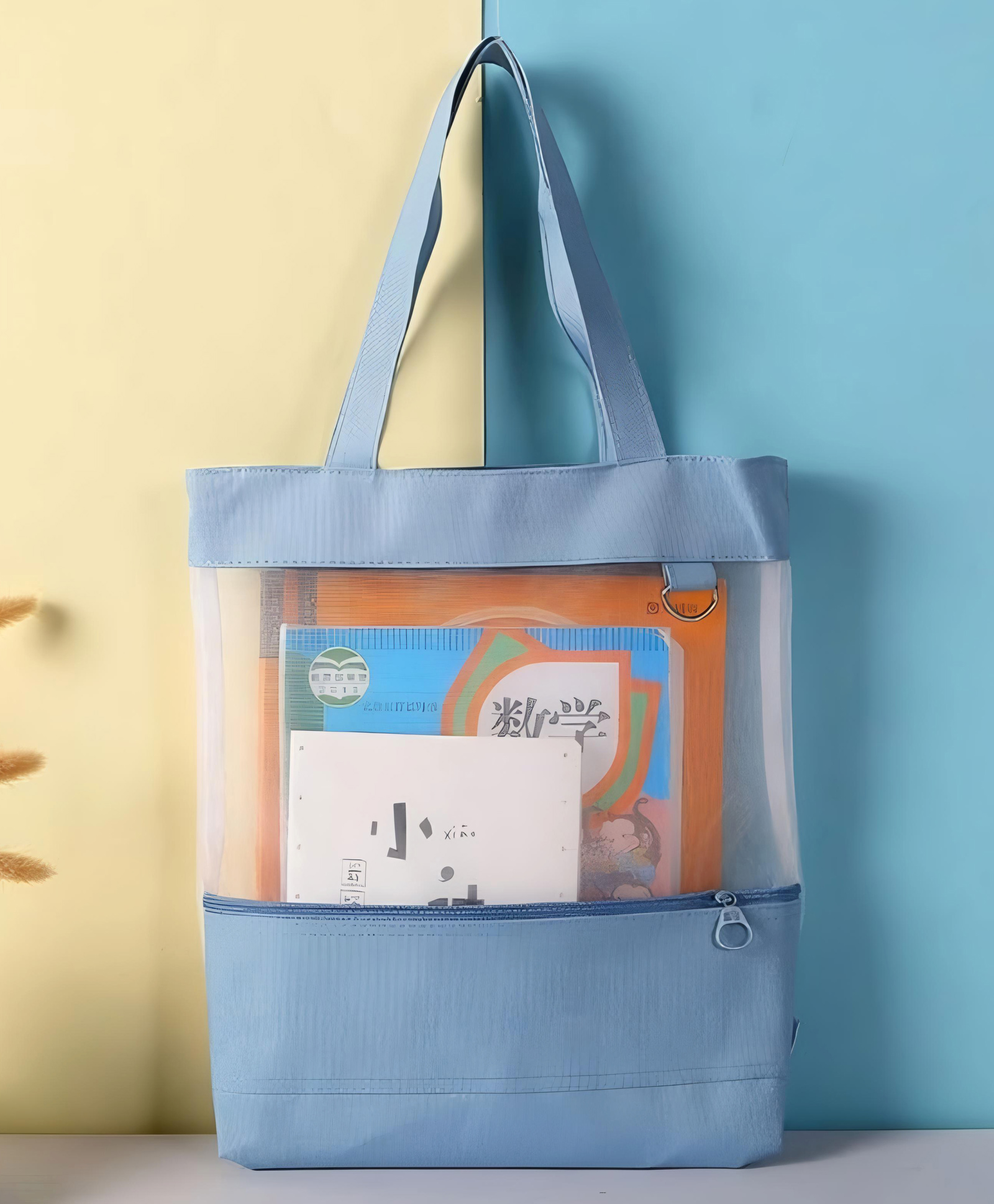 Elecart Multi-Purpose Canvas Tote Bag Reusable Waterproof Shopping, Grocery, Lunch, Travel Bag with Handle Strap | Lightweight, Washable & Eco-Friendly Bag for All Ages ( Pack 1 Random Colour)-picture-9