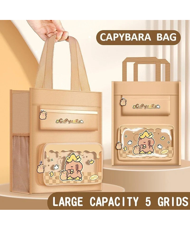 Elecart Capybara Multipurpose Shoulder Bag Stylish Crossbody Messenger Bag for Men & Women Fits Tablets, Books, Laptop, A4 Files-picture-12