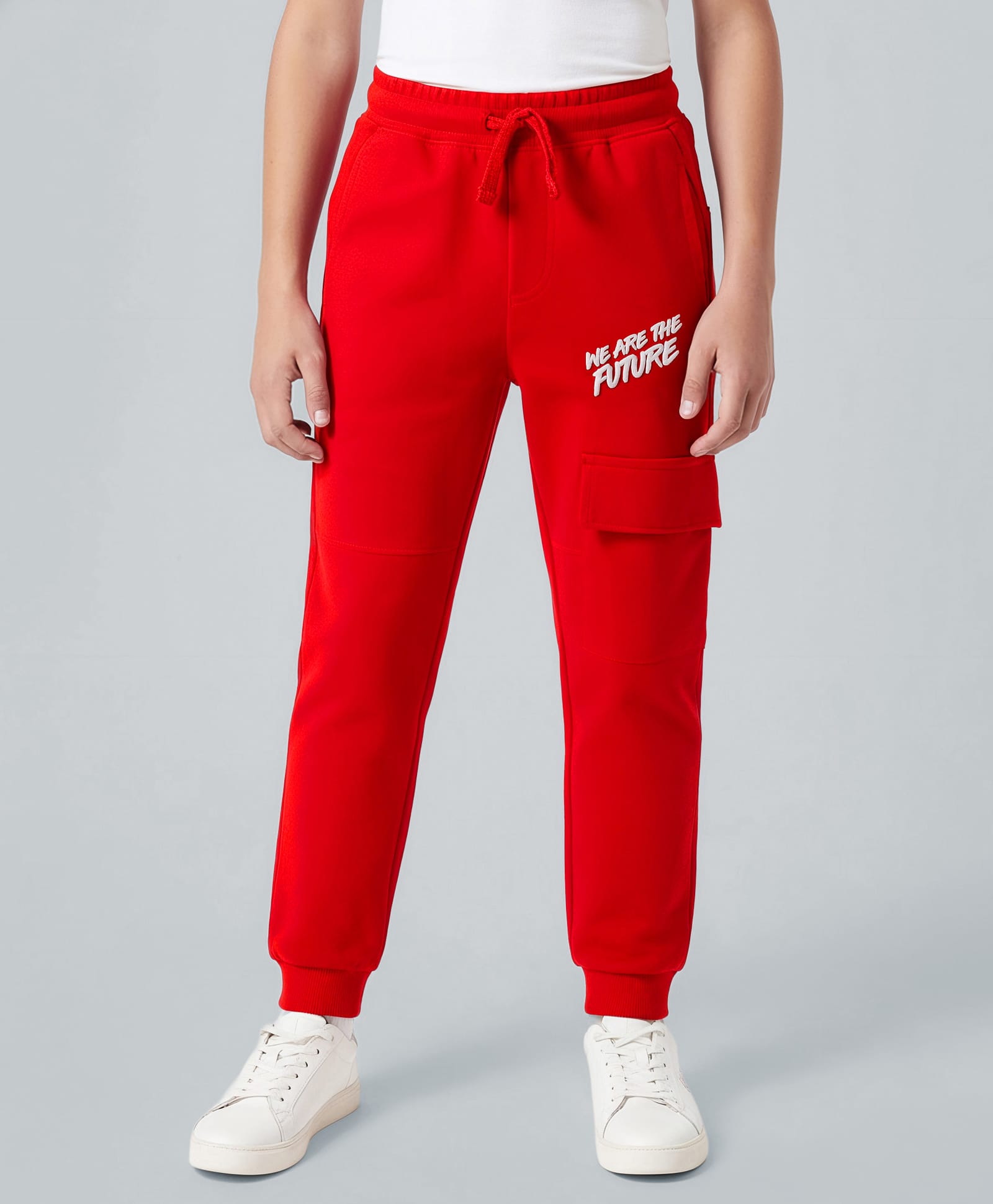 Honeyhap Premium 100% Cotton Single Lounge and Track Pants With Bio Finish - RED ALERT-image-17