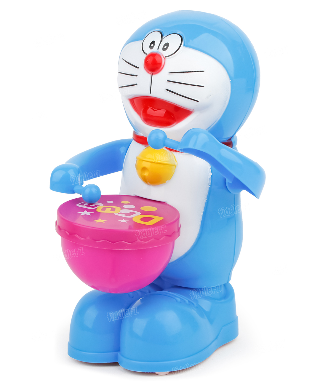 Fiddlerz Musical Drum Toy for Kids with Lights and Sound Swinging Arms Rotating Movement Battery Operated Early Learning Educational Drum Toy for Boys and Girls (Blue)-picture-29
