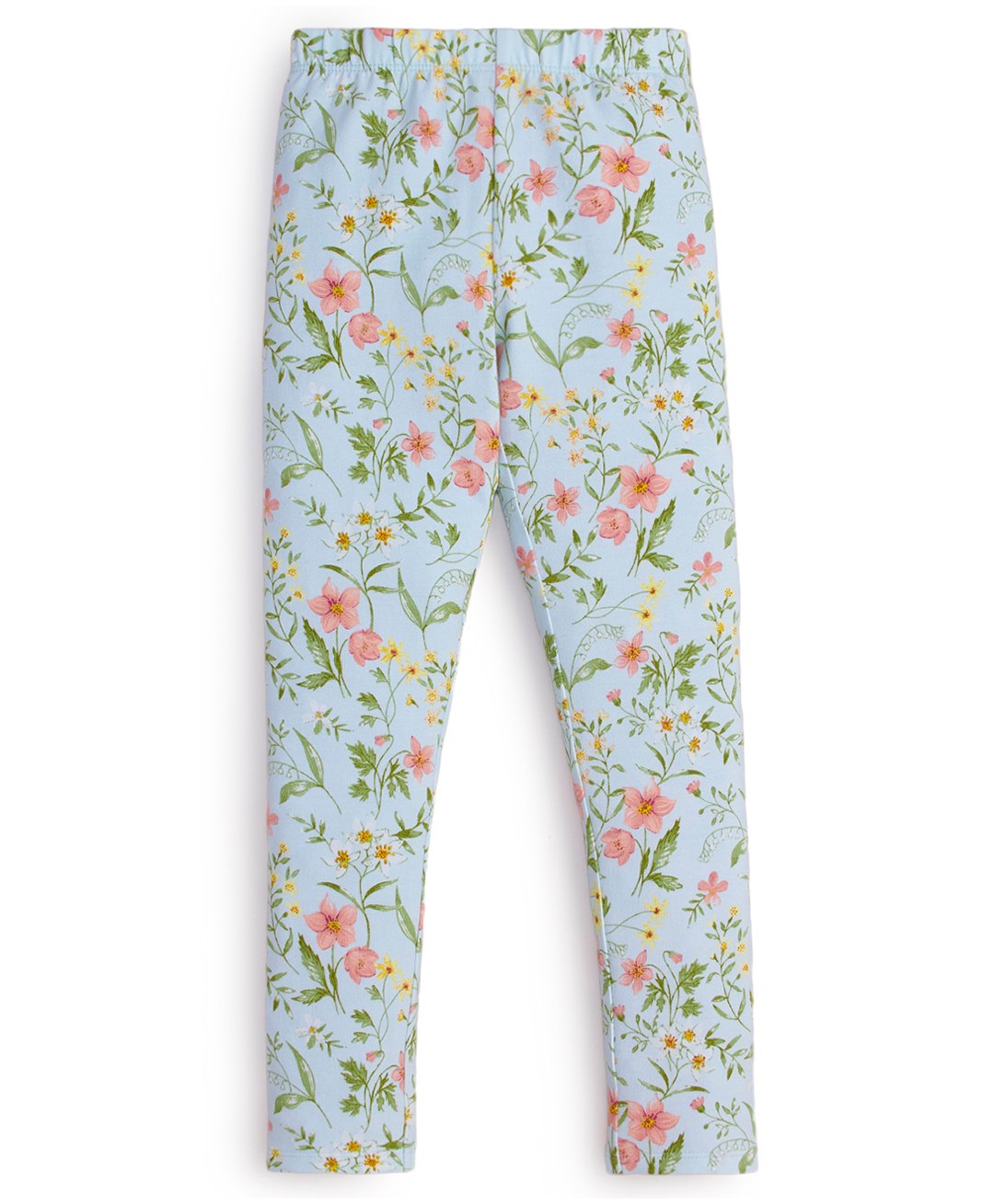 JusCubs Cotton Lycra Floral Printed Leggings - Green-image-48