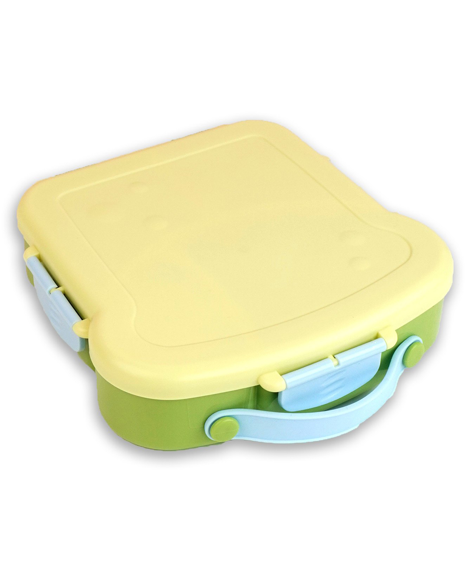 Little Surprise Box Bread slice Shape Kids Lunch Box - Green-image-49