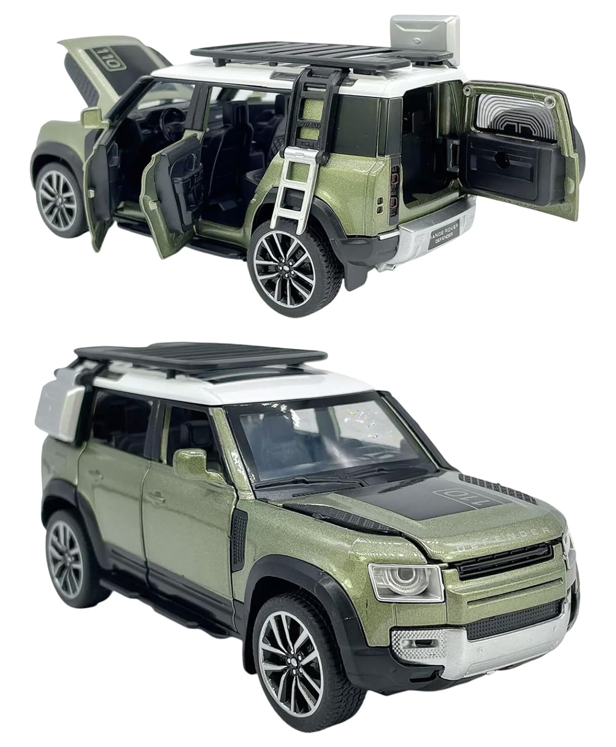 Magicwand 1:32 Scale Die-Cast Defender Guards Metal Car with Openable Doors,Pull Back Action,Blinking Lights Pack of 1 Colors as Per Stock-picture-12