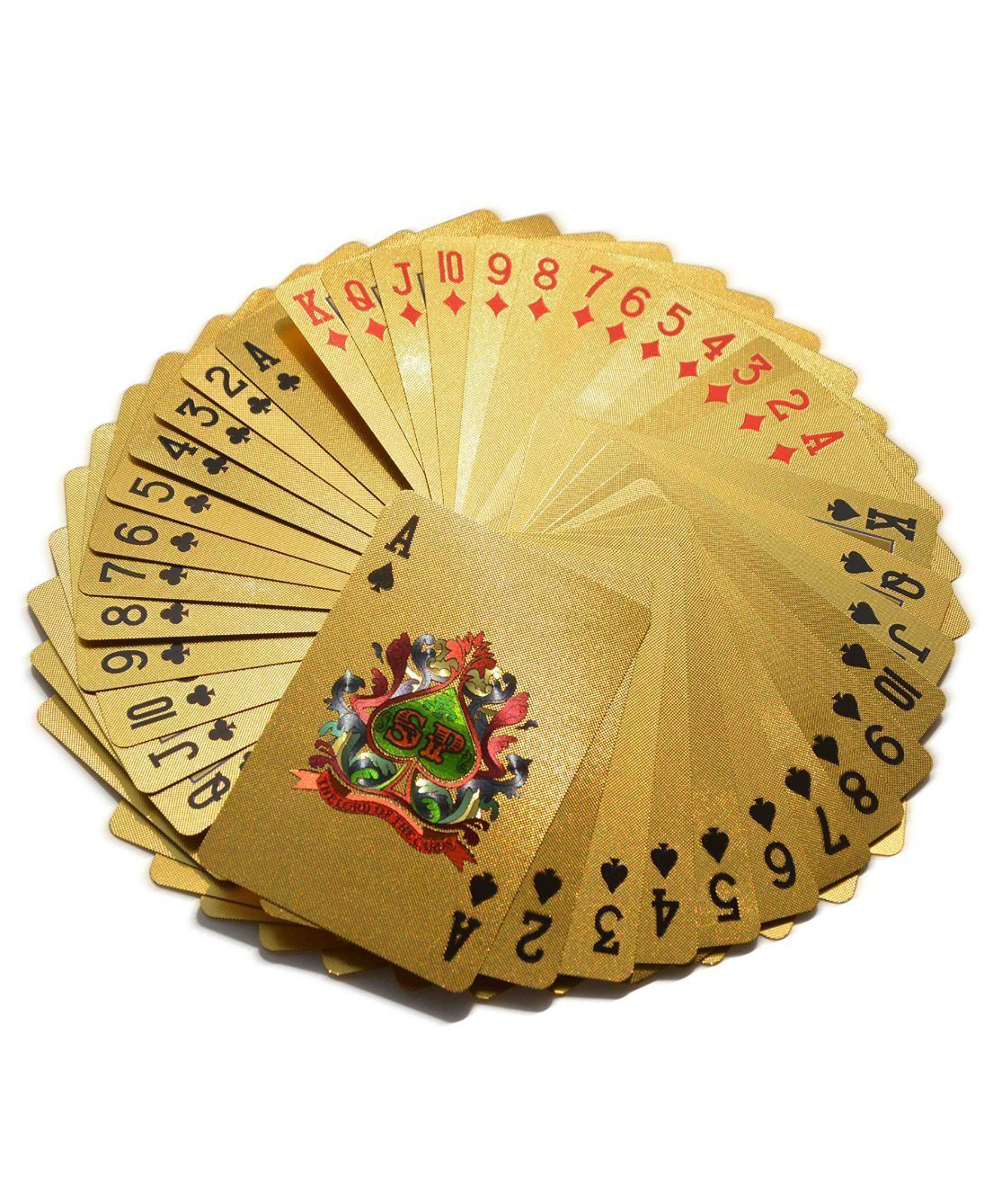 Magicwand 24 K Gold Plated Water-Proof Premium Poker Playing Taash Card Game Pack of 54 Cards-picture-11