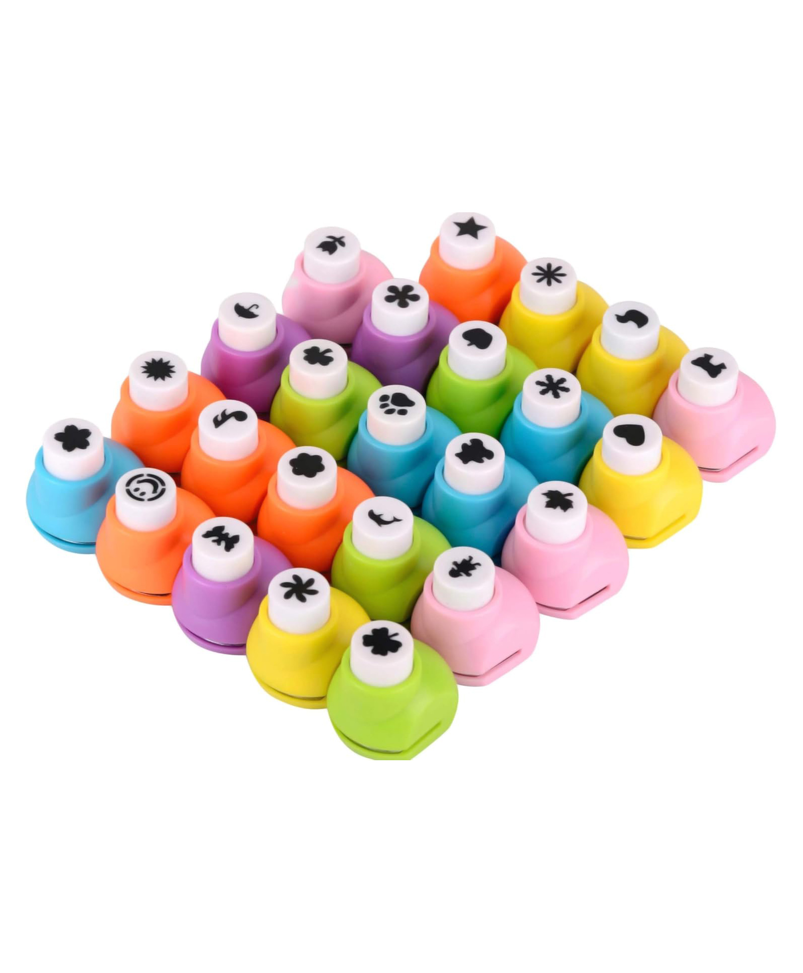 Magicwand Plastic & Metal DIY Art & Craft Punch Kit for School Projects 3 Yrs & Up Pack of 6 Random Design Punches-image-37