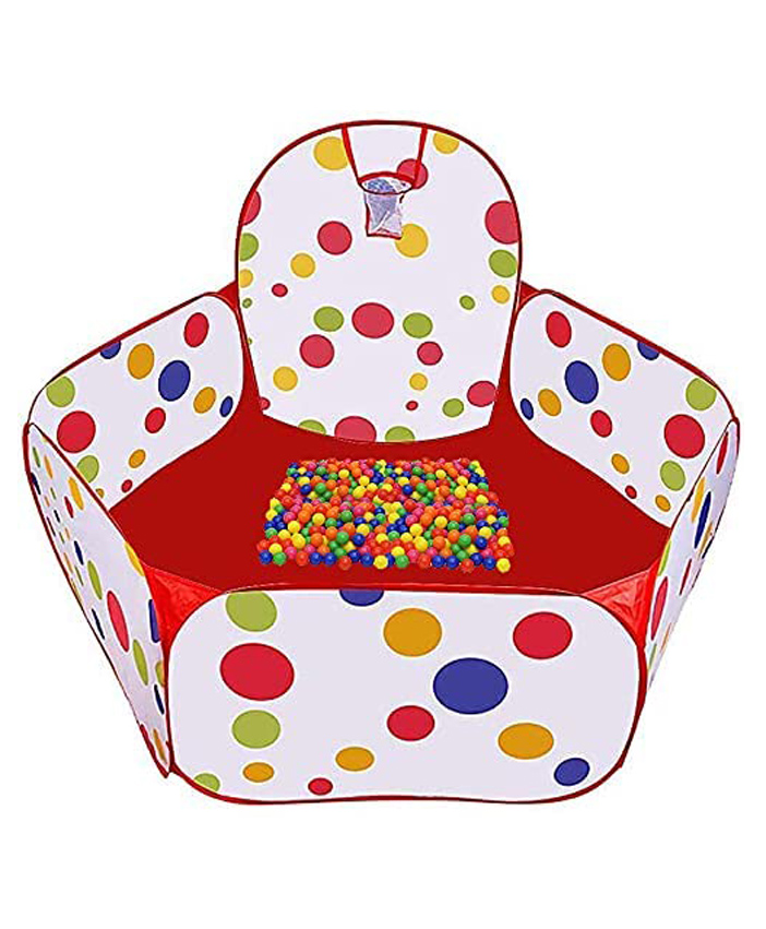 Magicwand Large Size Polyester Multi-Colored Polka-Dot Pop-up Activity Ball-Pool with 35 Balls Multi-Colored Age up to 3 yrs-image-8