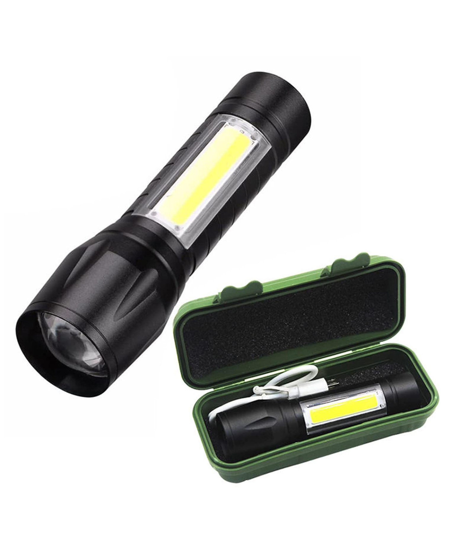 Magicwand Water & Shock Proof 4-in-1 Led Zoom Flash Torch Light Pack of 1 with Box-picture-16