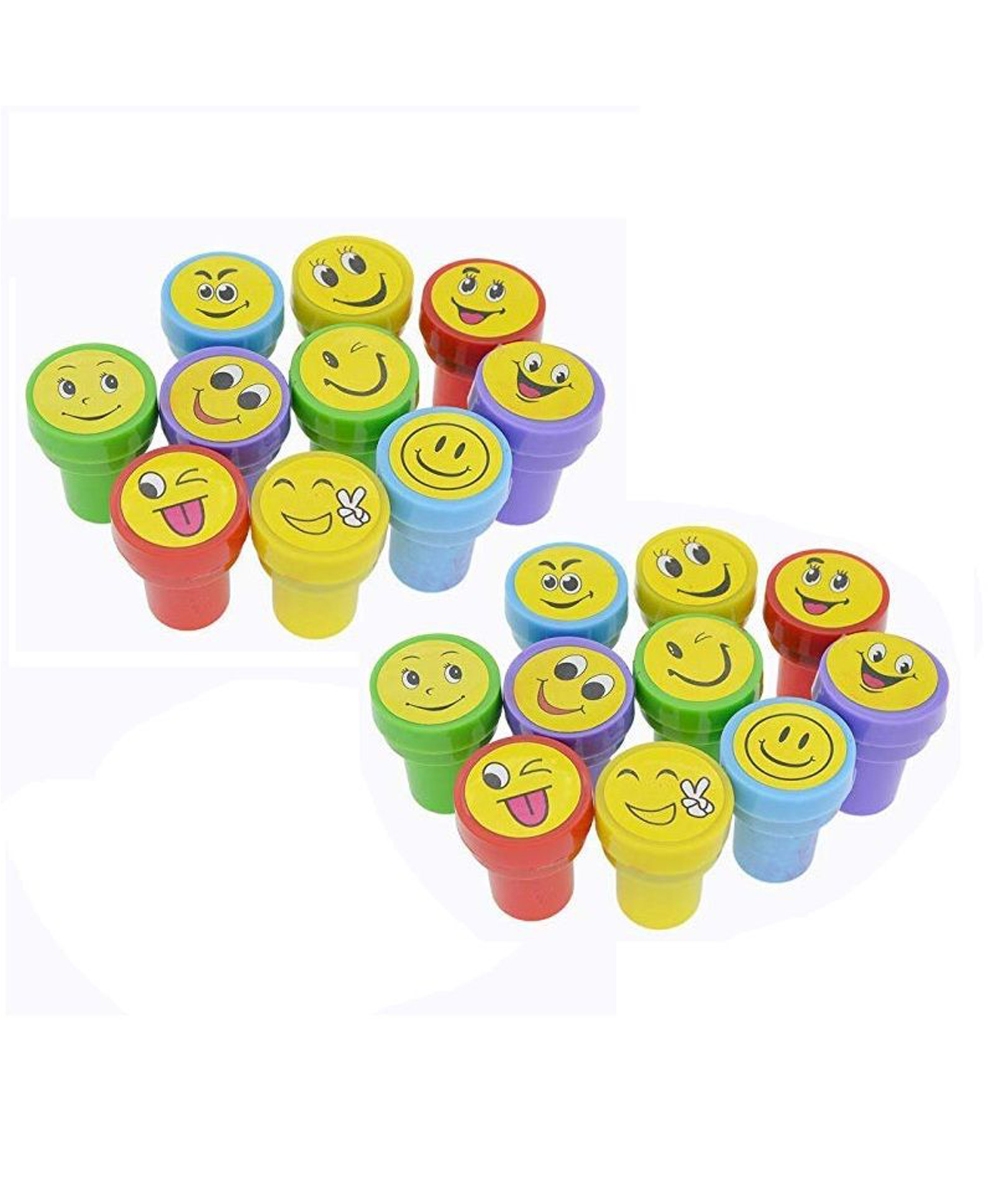 New Pinch Motivational Stamps for Kids 20 Pcs Plastic Stamp Toys - Multicolor-image-32