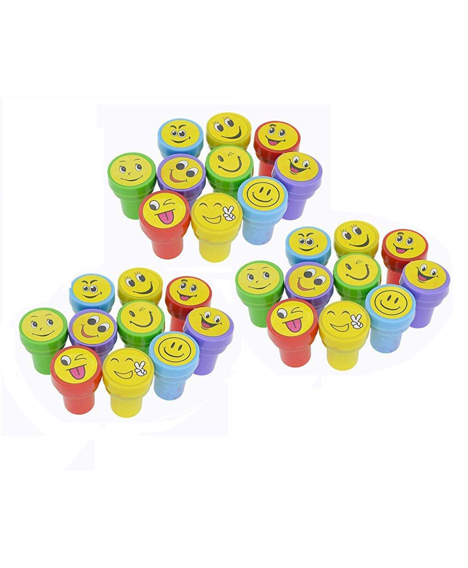 New Pinch Motivational Stamps for Kids 30 Pcs Plastic Stamp Toys - Multicolor-image-30