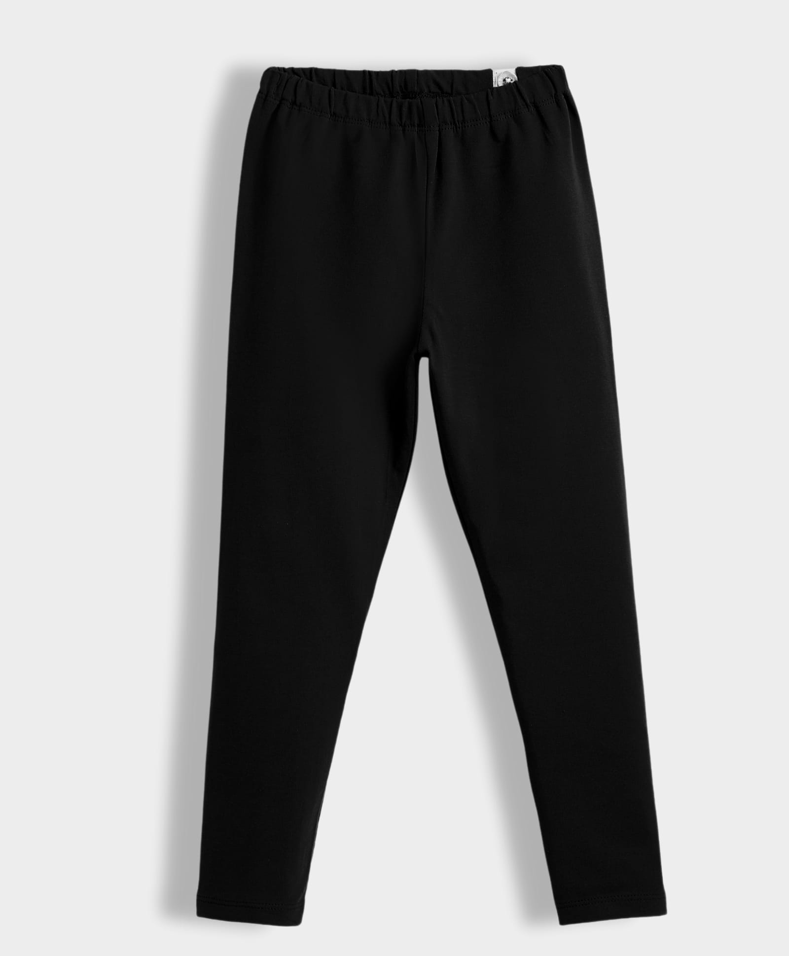 Orange Sugar Cotton Lycra Knit Solid Stretchable Leggings - Black-picture-16