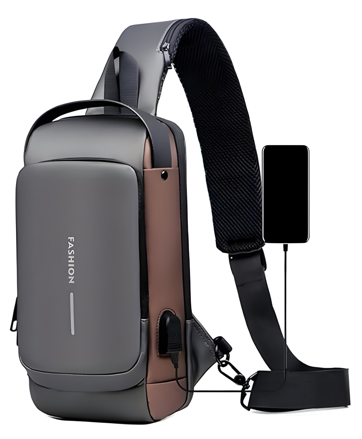 COZY VIBES Crossbody Chest Bag Waterproof Lightweight,Code Lock Zipper Anti-TheftDesign, Adjustable Strap for Travel Hiking Running Gym- PACK OF 1- COLOR MAY VARY