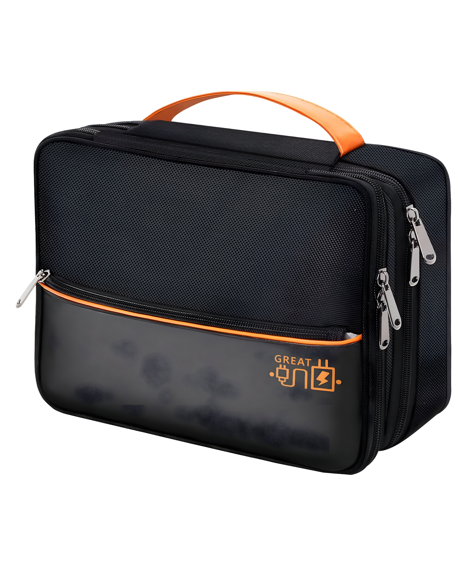 COZY VIBES Portable Storage Organizer Bag for Earphone USB Cable Power Bank Mobile Charger Digital Gadget Hard Disk, Water Resistance Material- PACK O F 1- COLOR MAY VARY-image-40