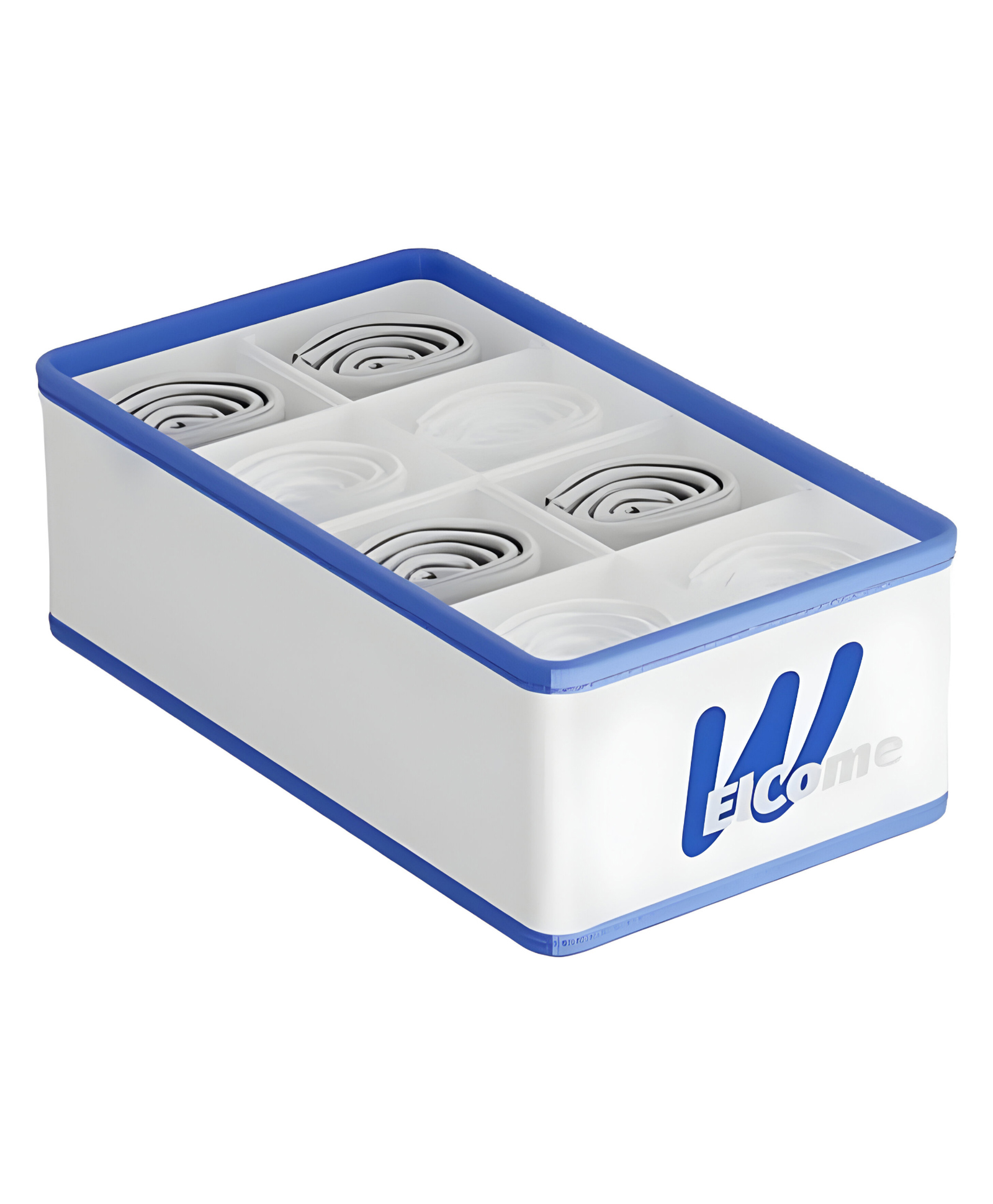 COZY VIBES New Folding Underwear Storage Box Underwear Household Organizing and Storing Moisture proof Bra Divided Storage Basket- PACK OF 1- COLOR MAY VARY-image-32