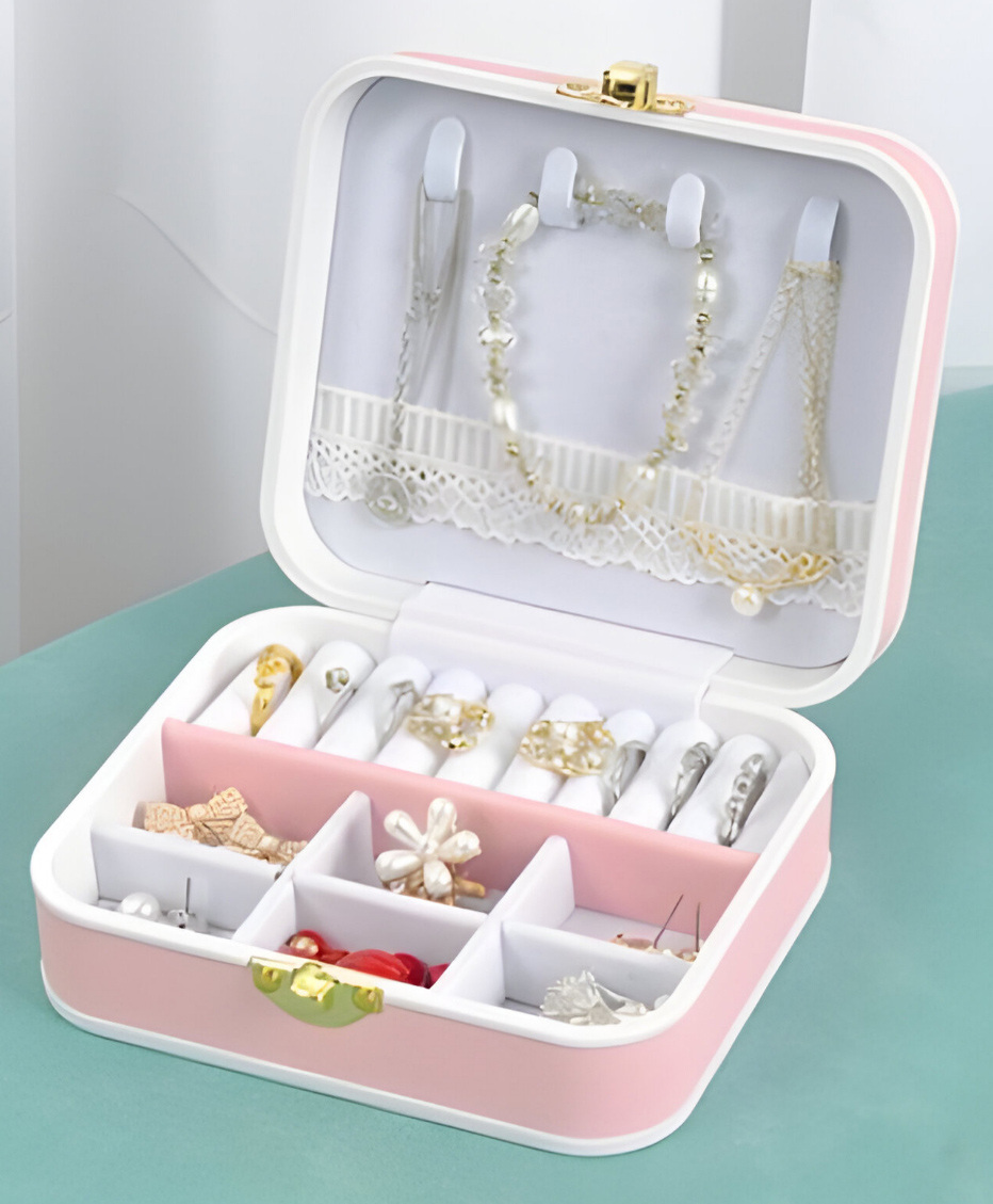 COZY VIBES Travel Ring Bracelet Necklace Jewelry Accessory Storage Organizer Box- PACK OF 1- COLOR MAY VARY-picture-13