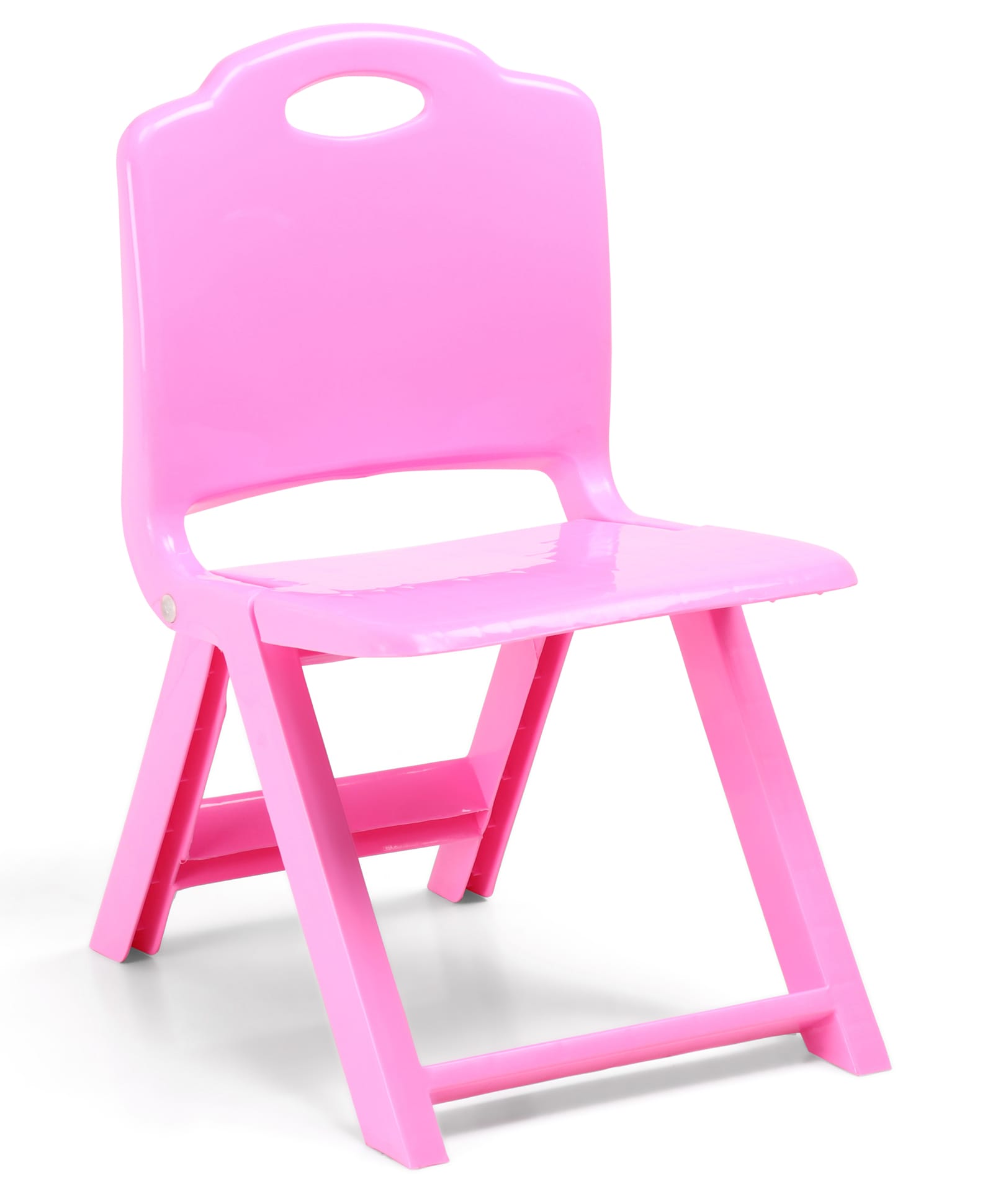 Babyhug Kids Portable Non-Slip Folding Chair| Light Weight & Portable| Ideal for Indoor & Outdoor| Home & Classroom Use| Comfortable Back Rest - Pink-image-9