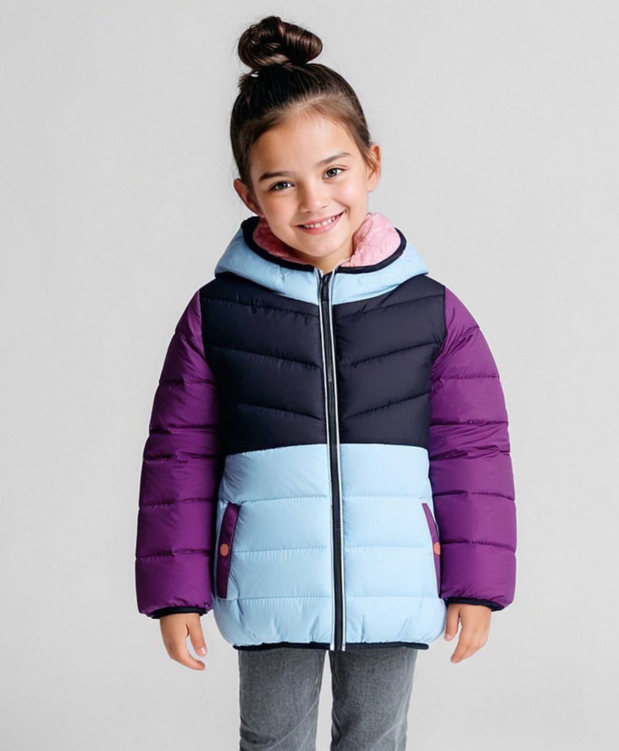 Primo Gino Woven Full Sleeves Color Blocked Hooded Padded Jacket - Multicolor-picture-24