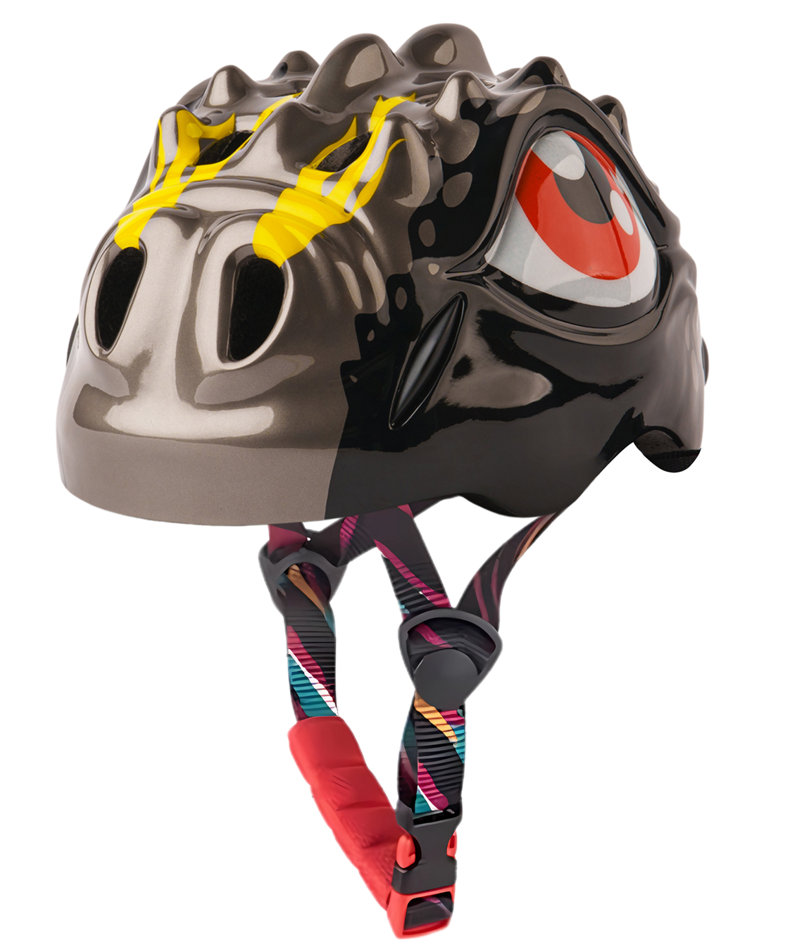 Headzup Feisty Flyer 3D Cycling Skating Helmet | Age 3-12 | Adjustable Size (Black)-image-2
