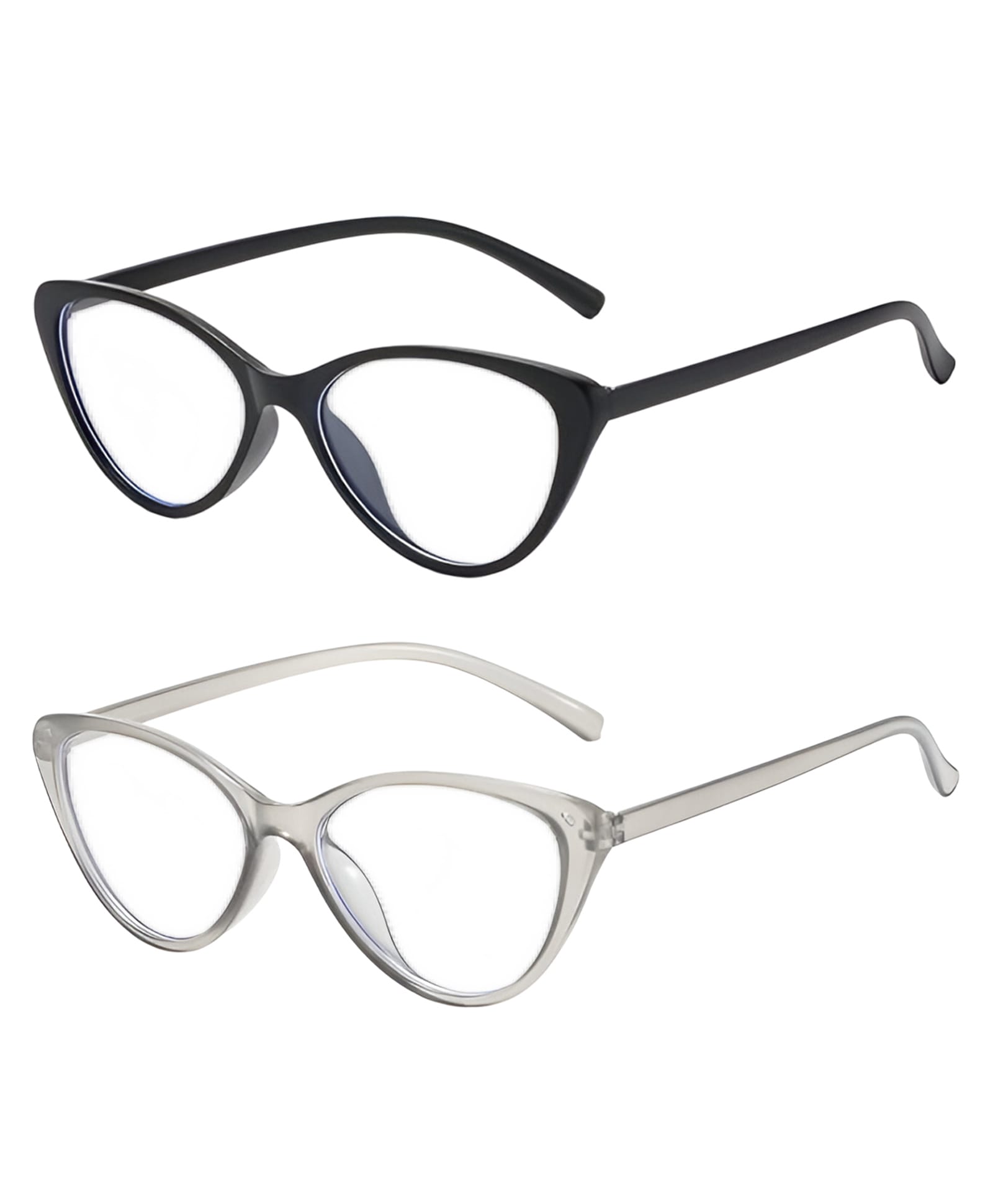 SYGA Pack of 2 Stylish and Protective The Perfect Way To Keep Your Eyes Safe Glasses Suitable for Women (Black & Transparent)-picture-13