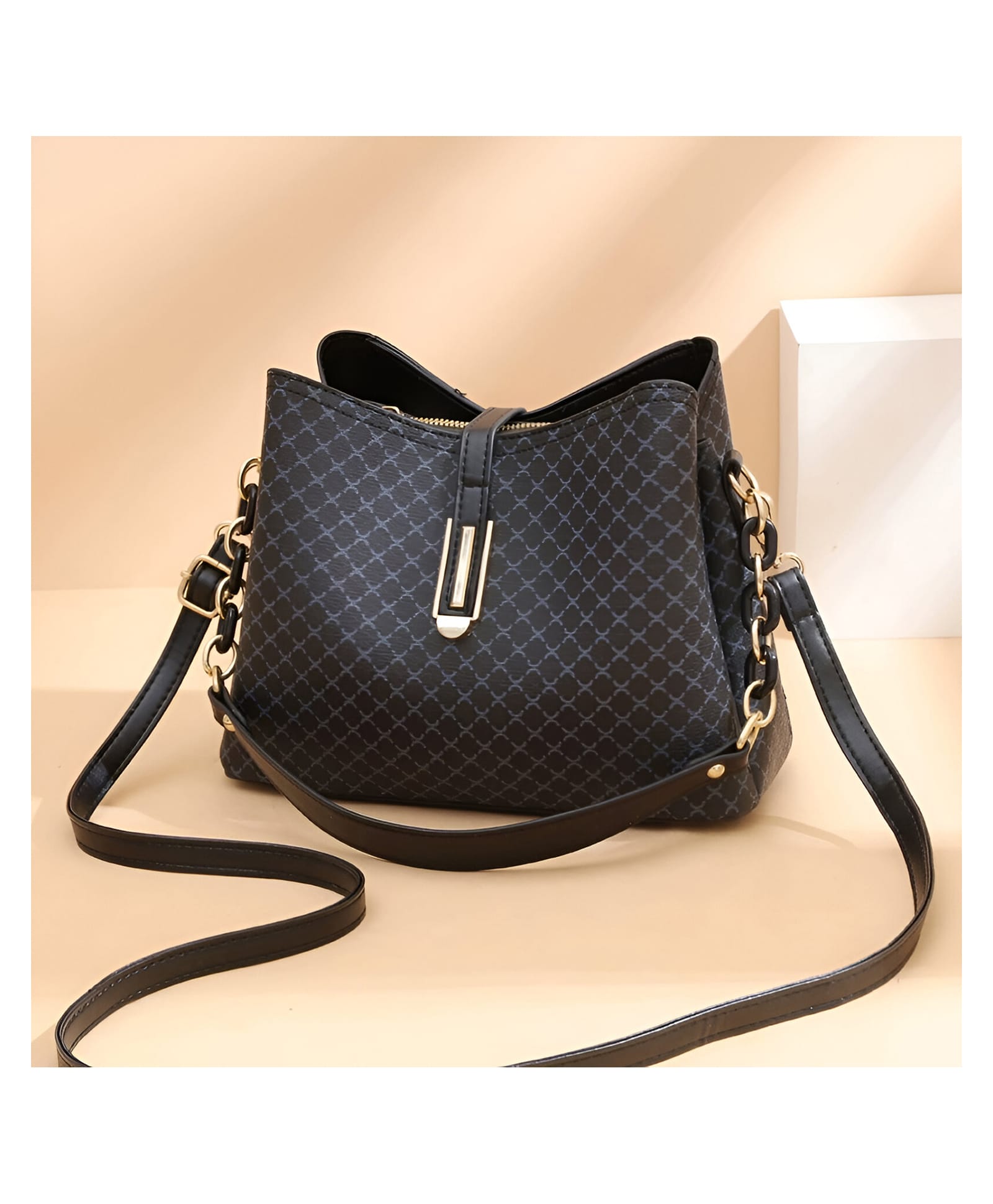 SYGA Women's Pu Material With Bucket Type, Sling Bag (Black)-picture-25
