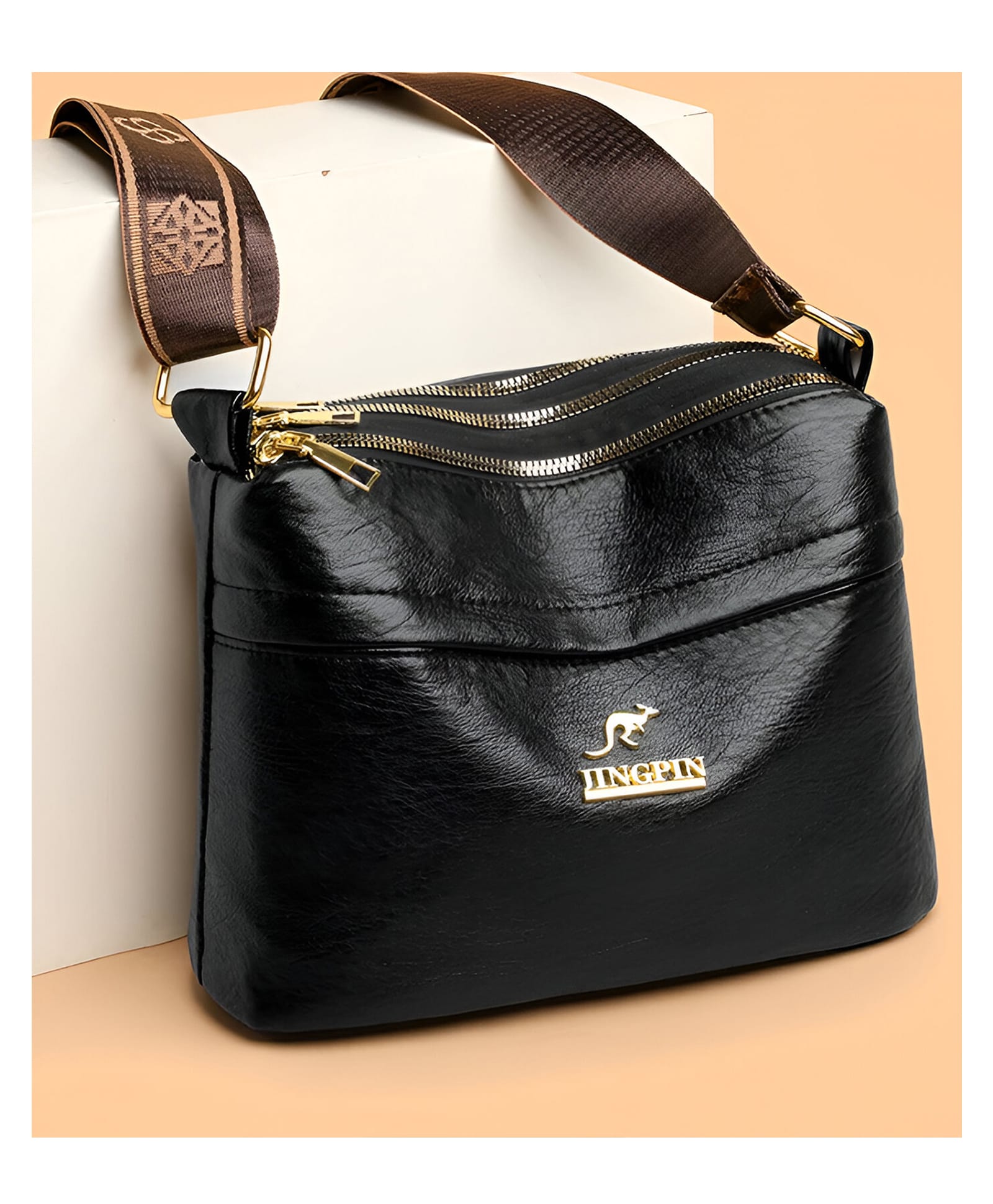 SYGA Women's Pu Leather Material With Casual Versatile Simple , Sling Bag (Black)-picture-29