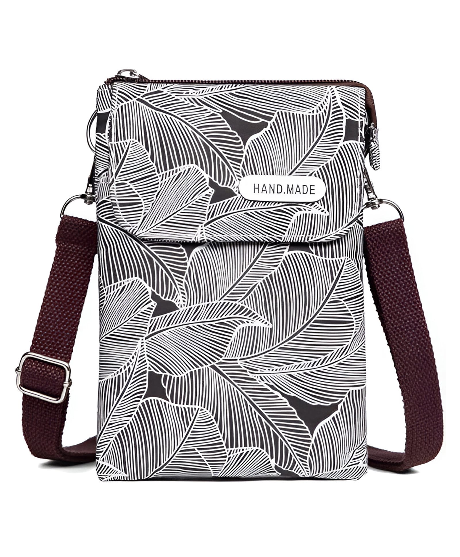 SYGA Women's Canvas Material With Five-Layer Zipper , Sling Bag (Black)-picture-27