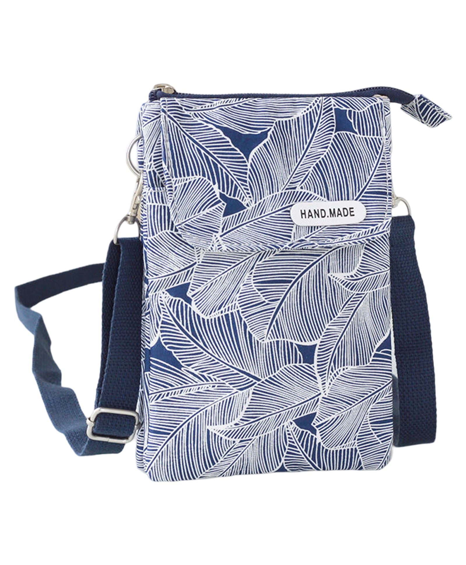 SYGA Women's Canvas Material With Five-Layer Zipper , Sling Bag (Blue)-picture-18