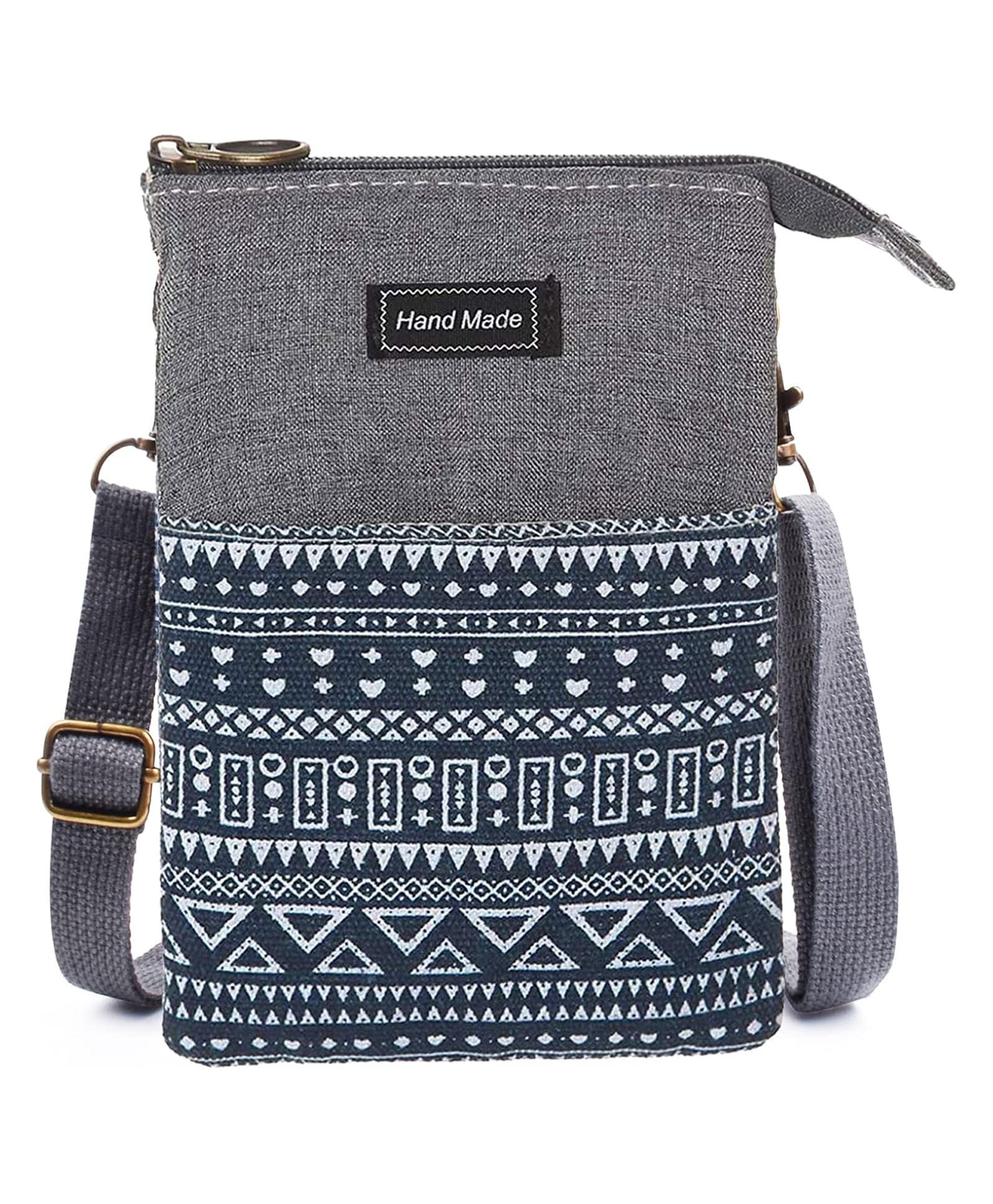 SYGA Women's Cotton Material With Print Design, Sling Bag (Black)-picture-16