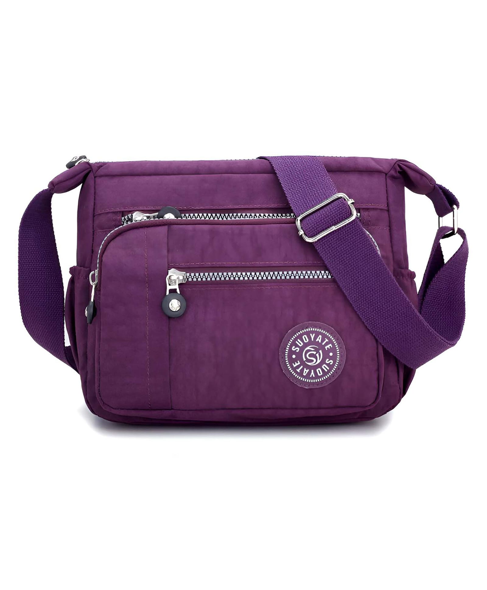 SYGA Women's Nylon Material With Simple Design, Sling Bag (Purple)-picture-17
