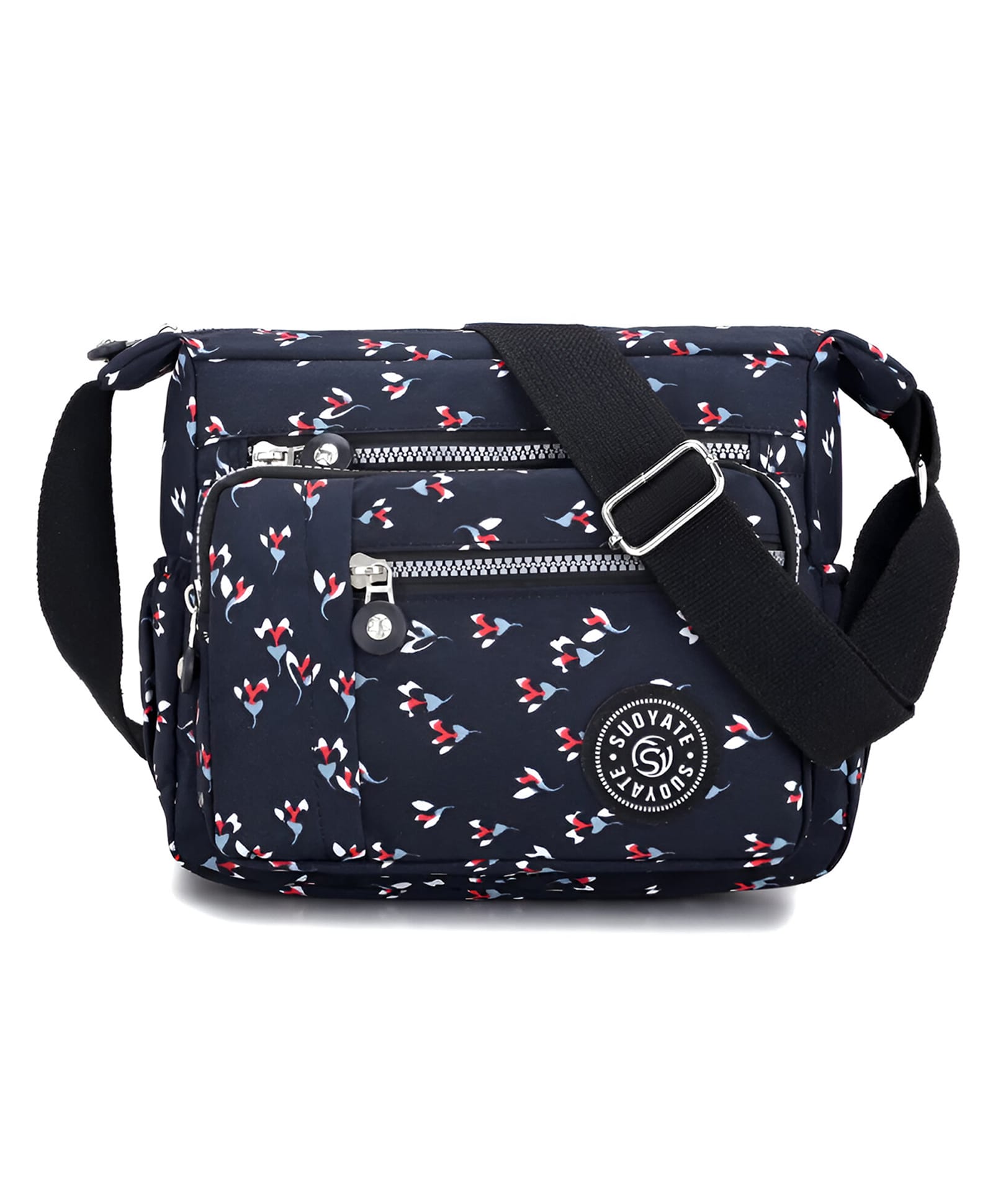 SYGA Women's Nylon Material With Simple Design, Sling Bag (Blue)-picture-19