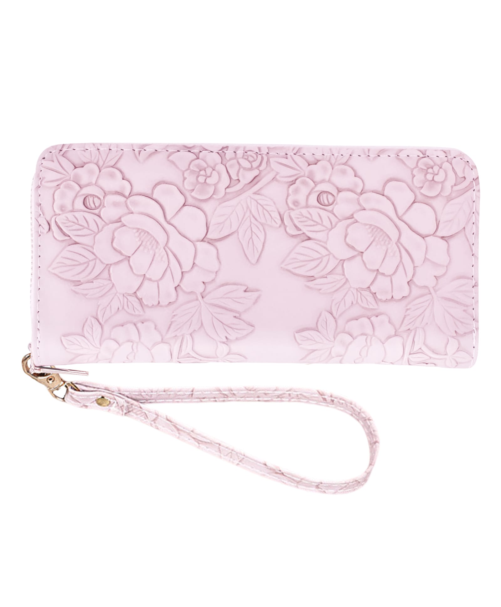 SYGA Women's PVC Material , Zip-Around Wallet with Flower Pattern, Card and Coin Holder(Purple)-image-17