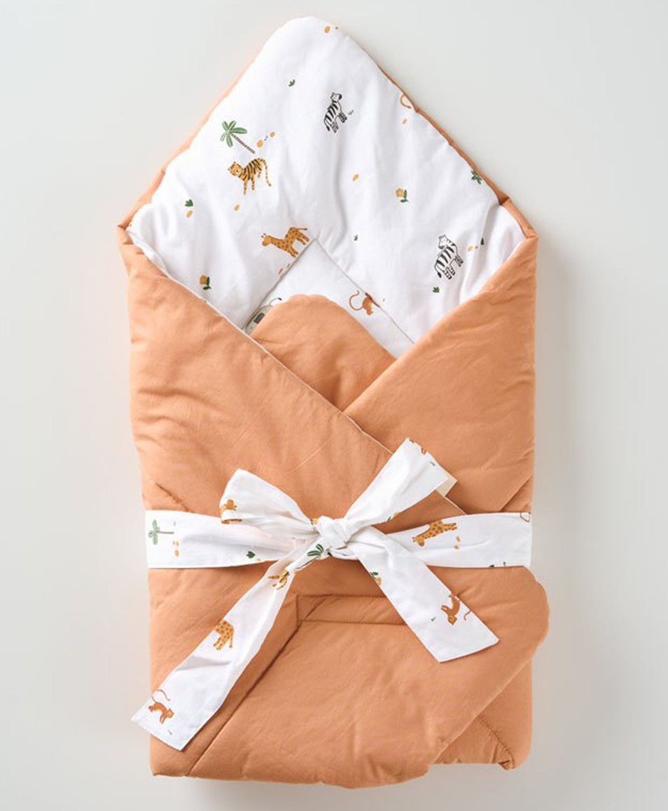 Aariro Organic Cotton Receiving Blanket Wild Safari-picture-19