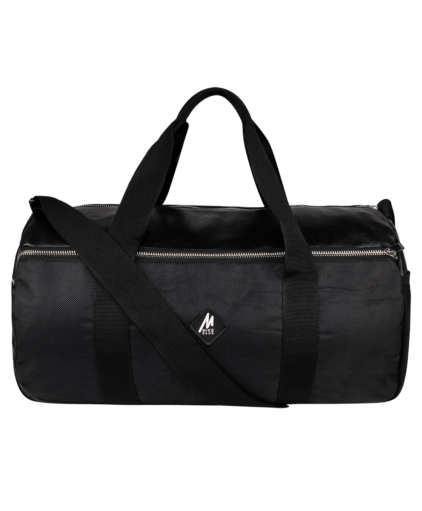 MIKE BAGS Mike Forge Leather Gym Bag Black - Capacity 22L-picture-16