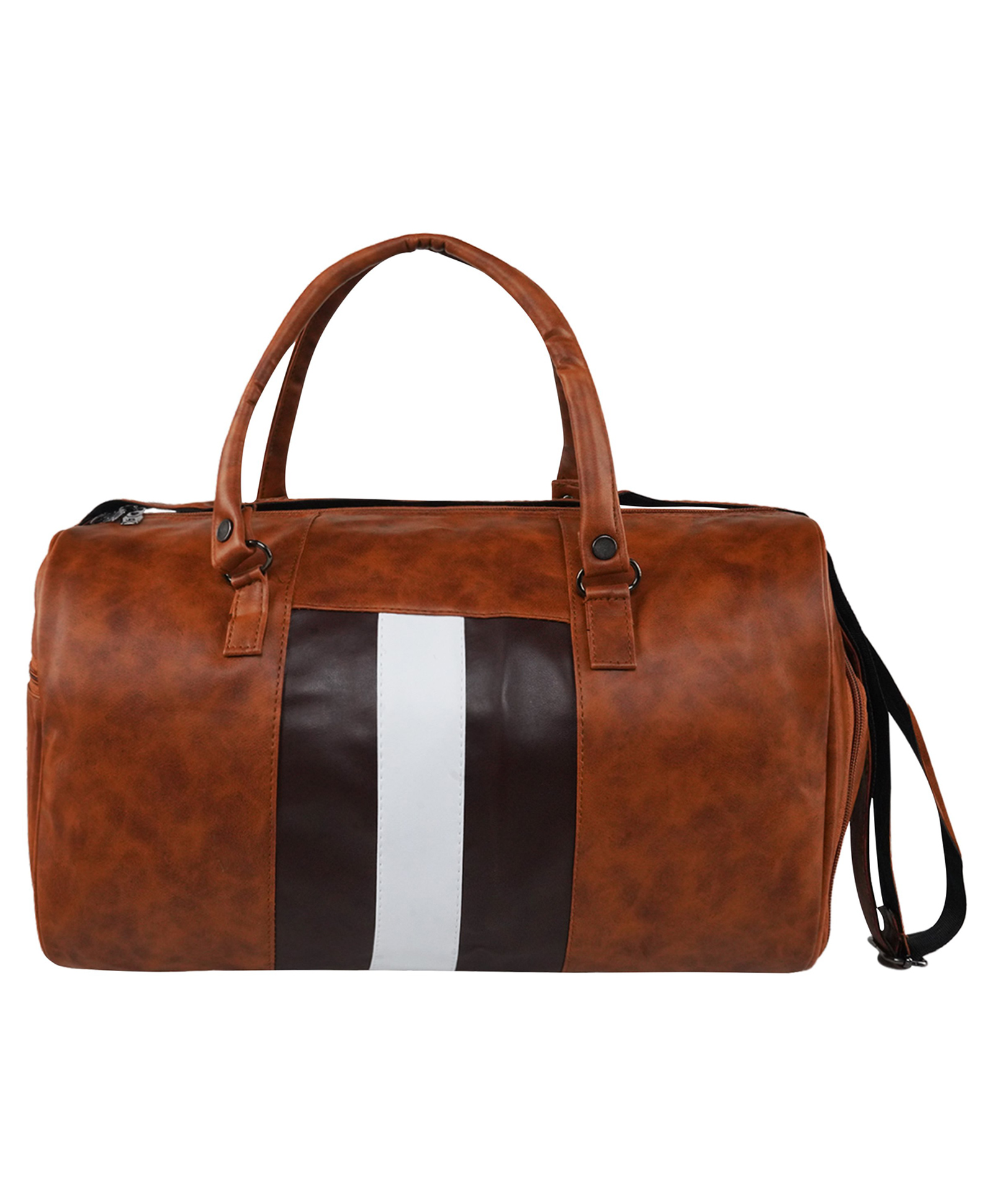 mike bags Mike Duffle Bag with Shoe Compartment Brown - Capacity 30L-picture-15