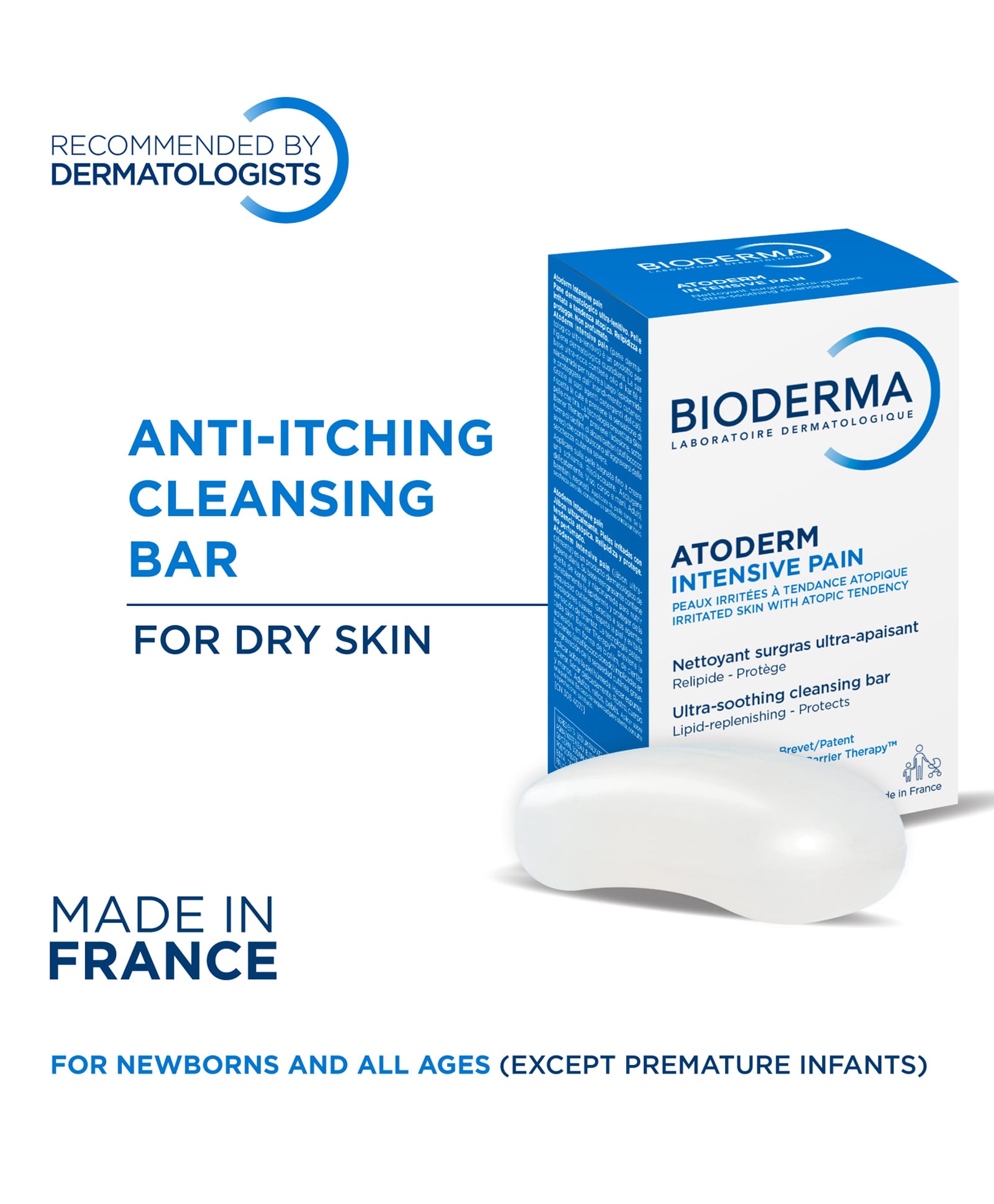 Bioderma Intensive Baby Soap Bar Atoderm Pain With Shea Butter - 150 g-image-25