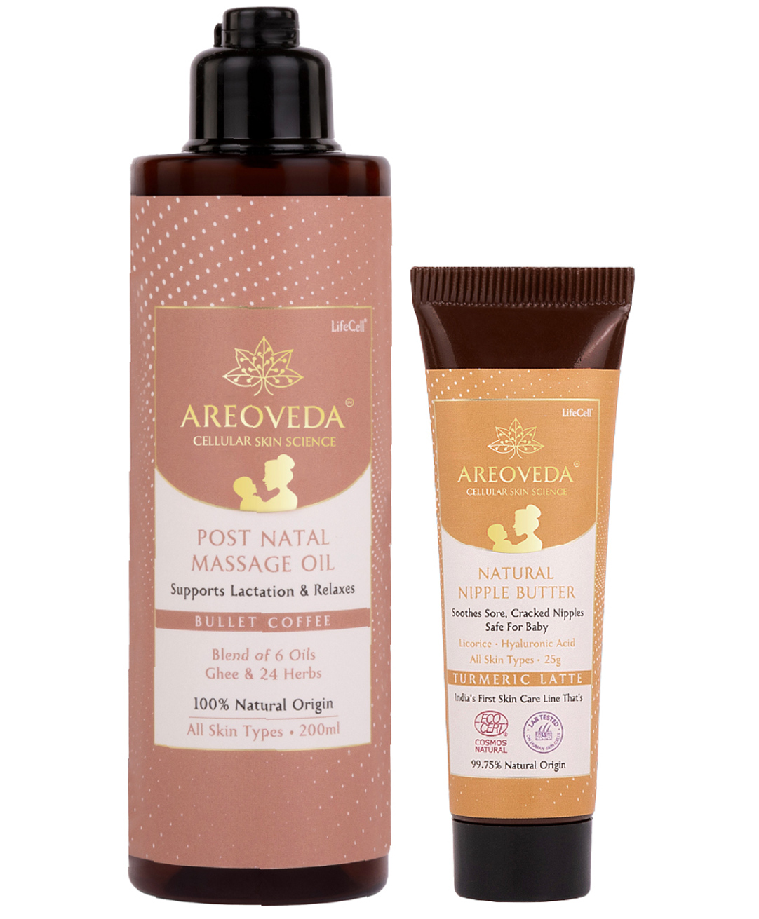 AreoVeda Feeding Ritual Kit Blended With 6 Oils & 24 Herbs For Massage Supports and Soothes Sore Nipples For New Moms
