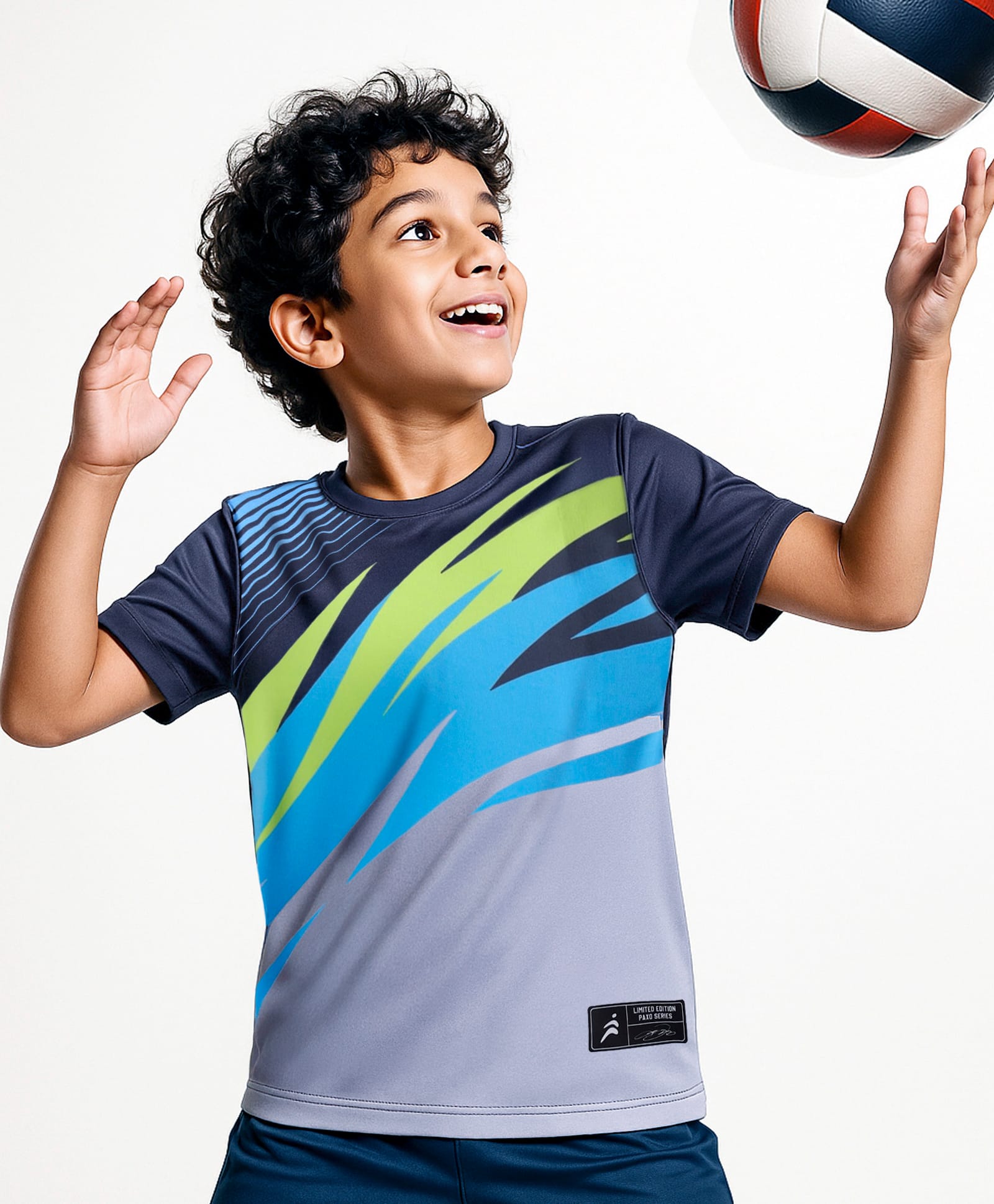 Pine Active Half Sleeves T-Shirt with Abstract Print - Grey-image-45