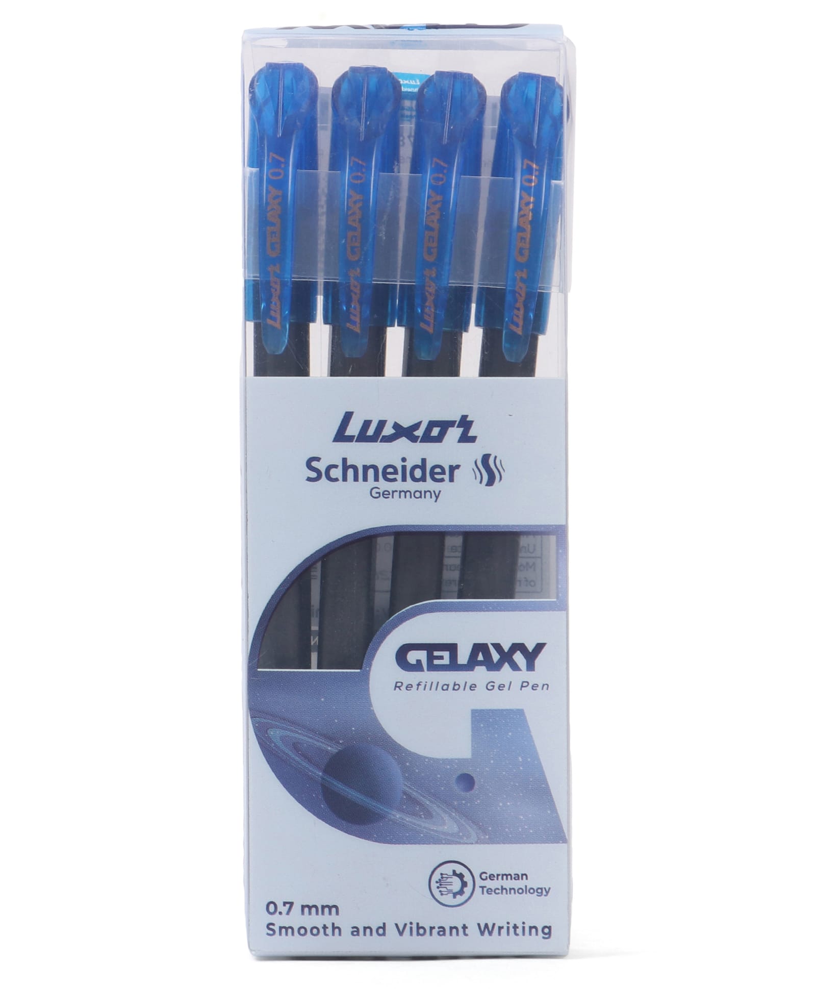 Luxor Schneider Gel Pen Pack of 4 Blue Gel Pens-image-8