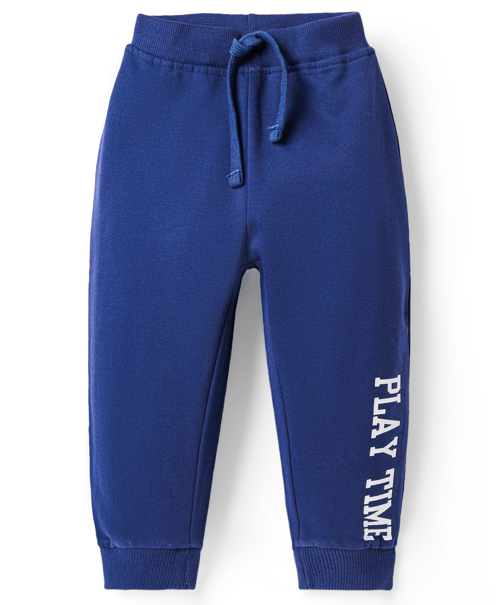 Babyhug Cotton Terry Knit Full Length Lounge Pant With Play Time Print - Blue-picture-30