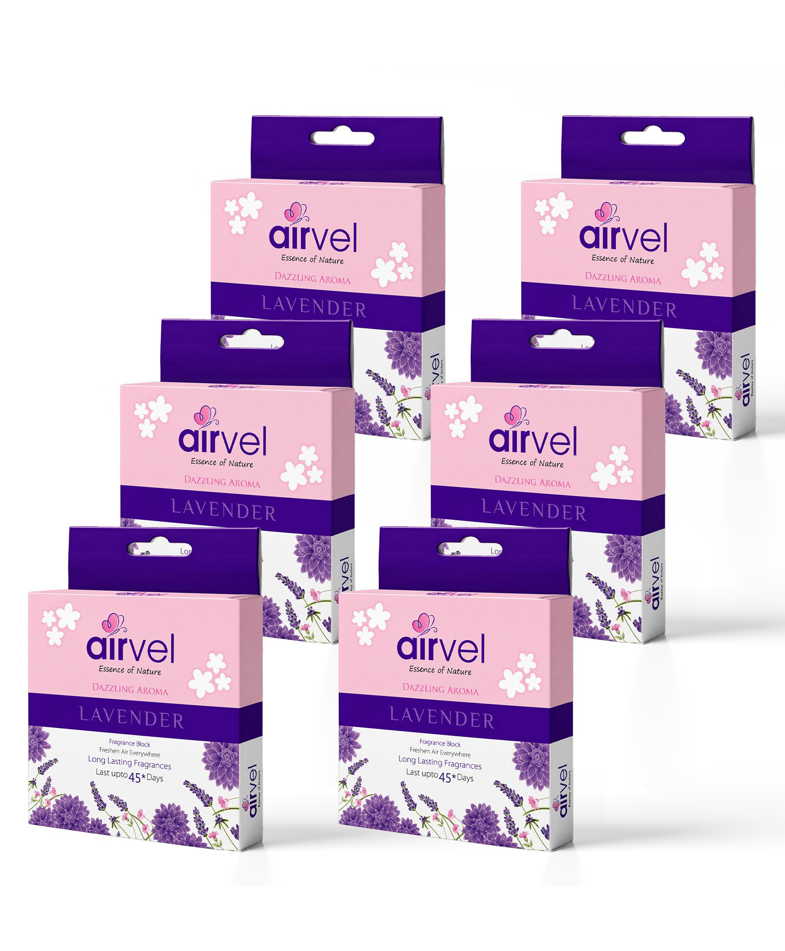 Airvel Bathroom Air freshener BlocksLavender Fragrance 75g, Pack of 6 with Amazing Fragrance For Bathroom Helps to Remove Bad Odour-picture-14