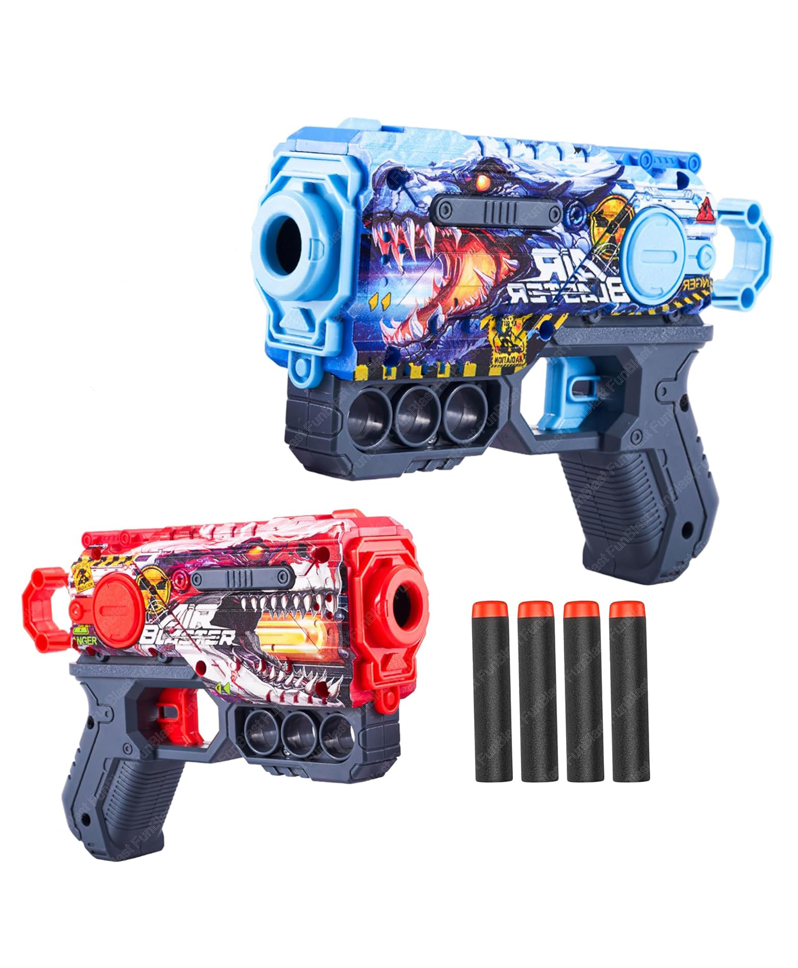 FunBlast Shooting Gun Toy with 4 Foam Bullets 1 PC Random Color-image-23