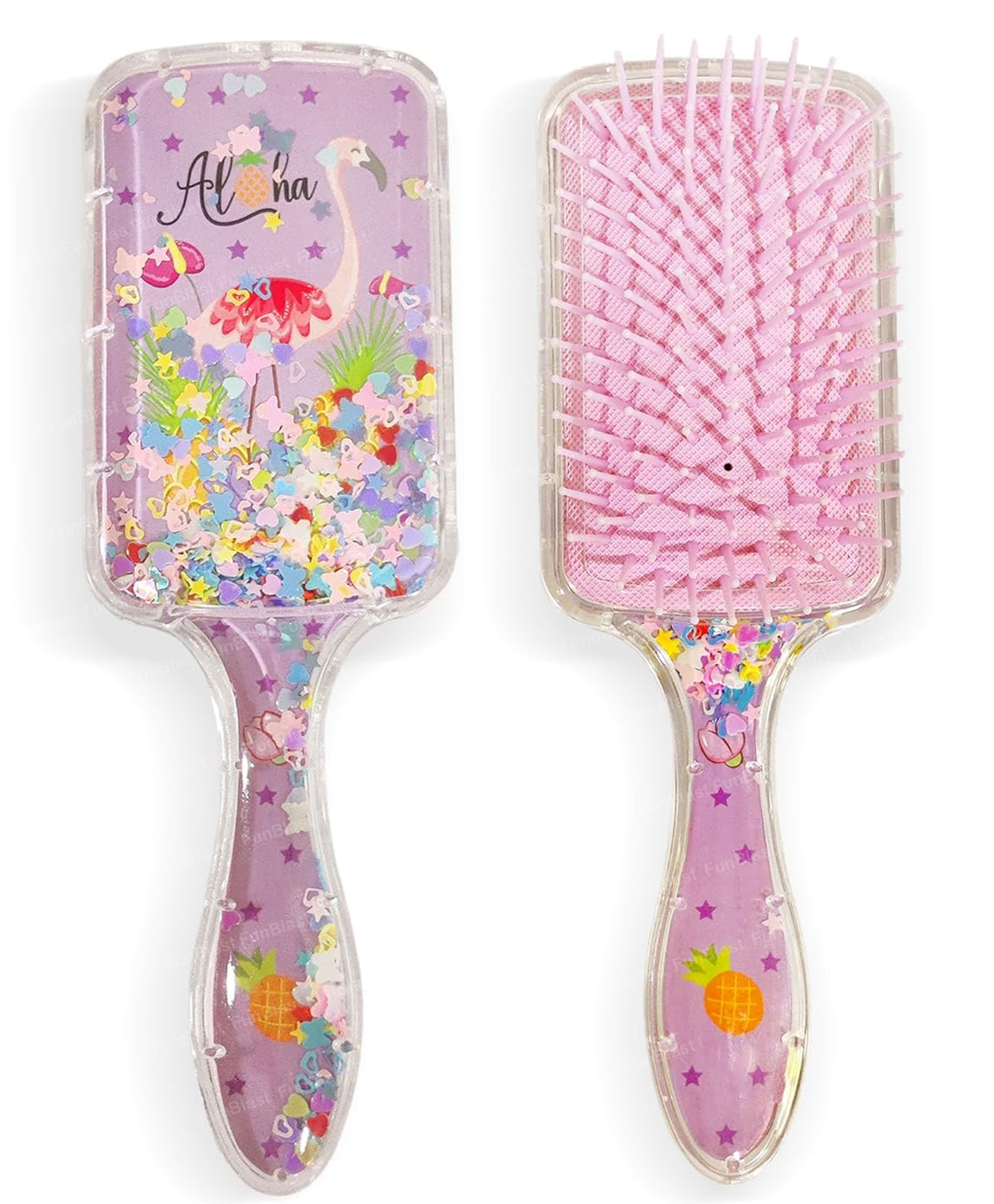 FunBlast Cute Flamingo Glitter Hair Comb 1 Pc Random Color & Design-image-24