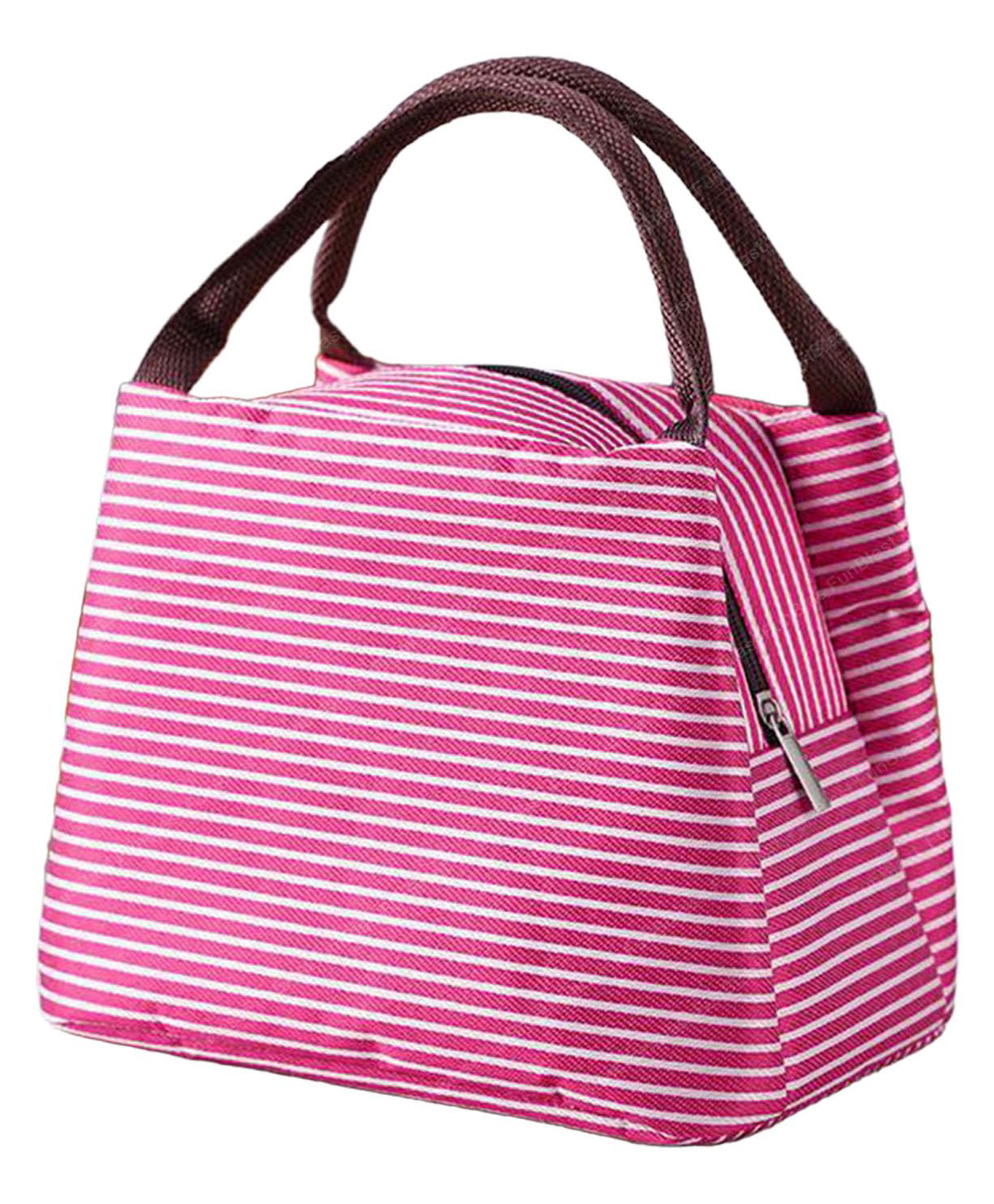 FunBlast Multi-Purpose Carrying Insulated Travel Lunch Bag Pink-image-34
