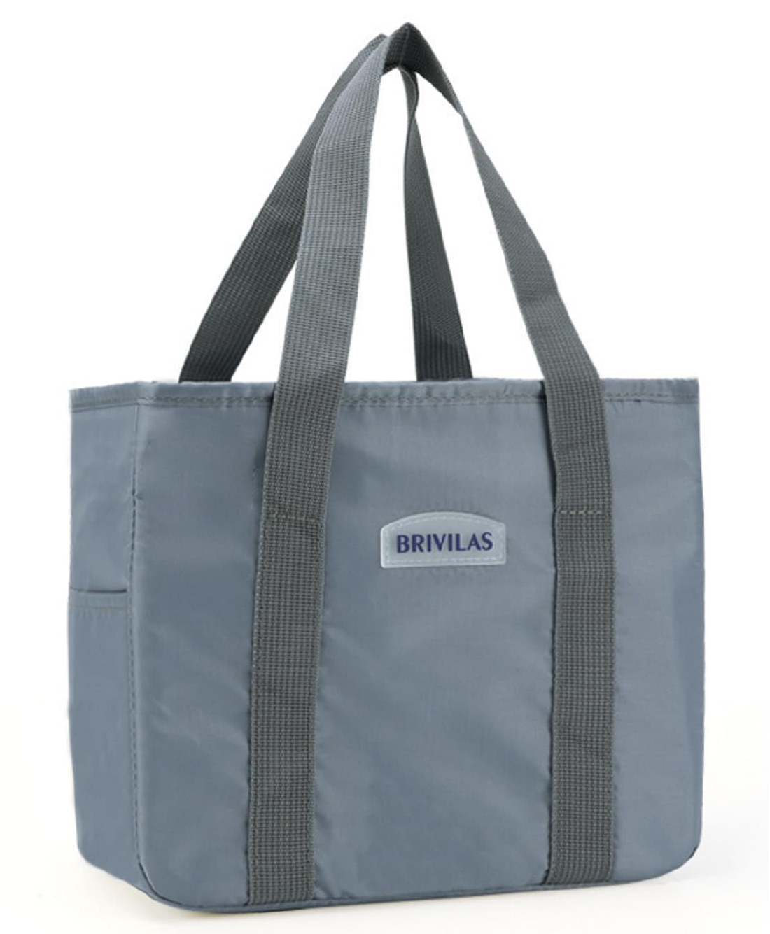 FunBlast Multipurpose Insulated Travel Lunch Bag with Side Pockets - 1 Pc Grey-picture-10