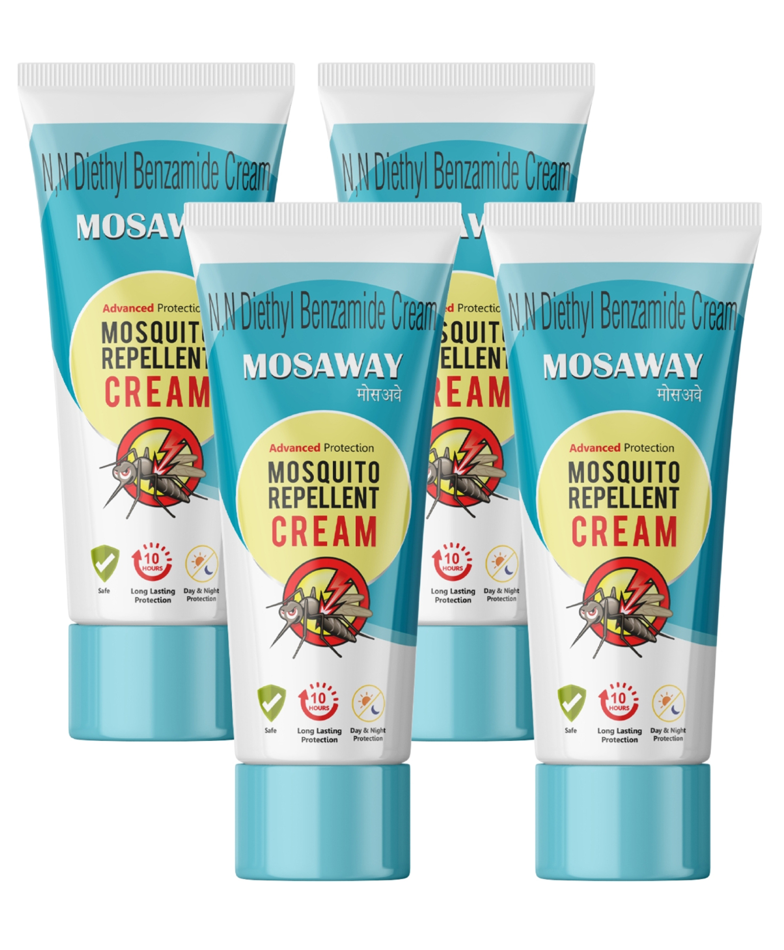 MOSAWAY Mosquito Repellent Cream Pack of 4 (4 x 50 g)-picture-12